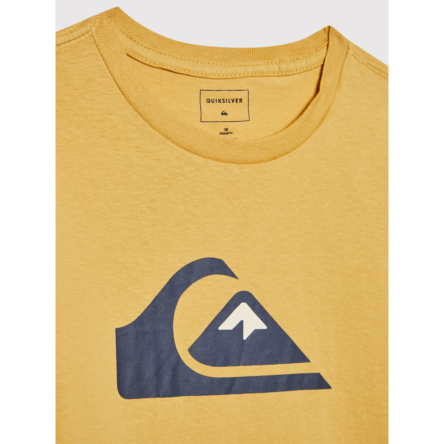 Quiksilver Тишърт Comp Logo EQBZT04369 Жълт Regular Fit - Pepit.bg