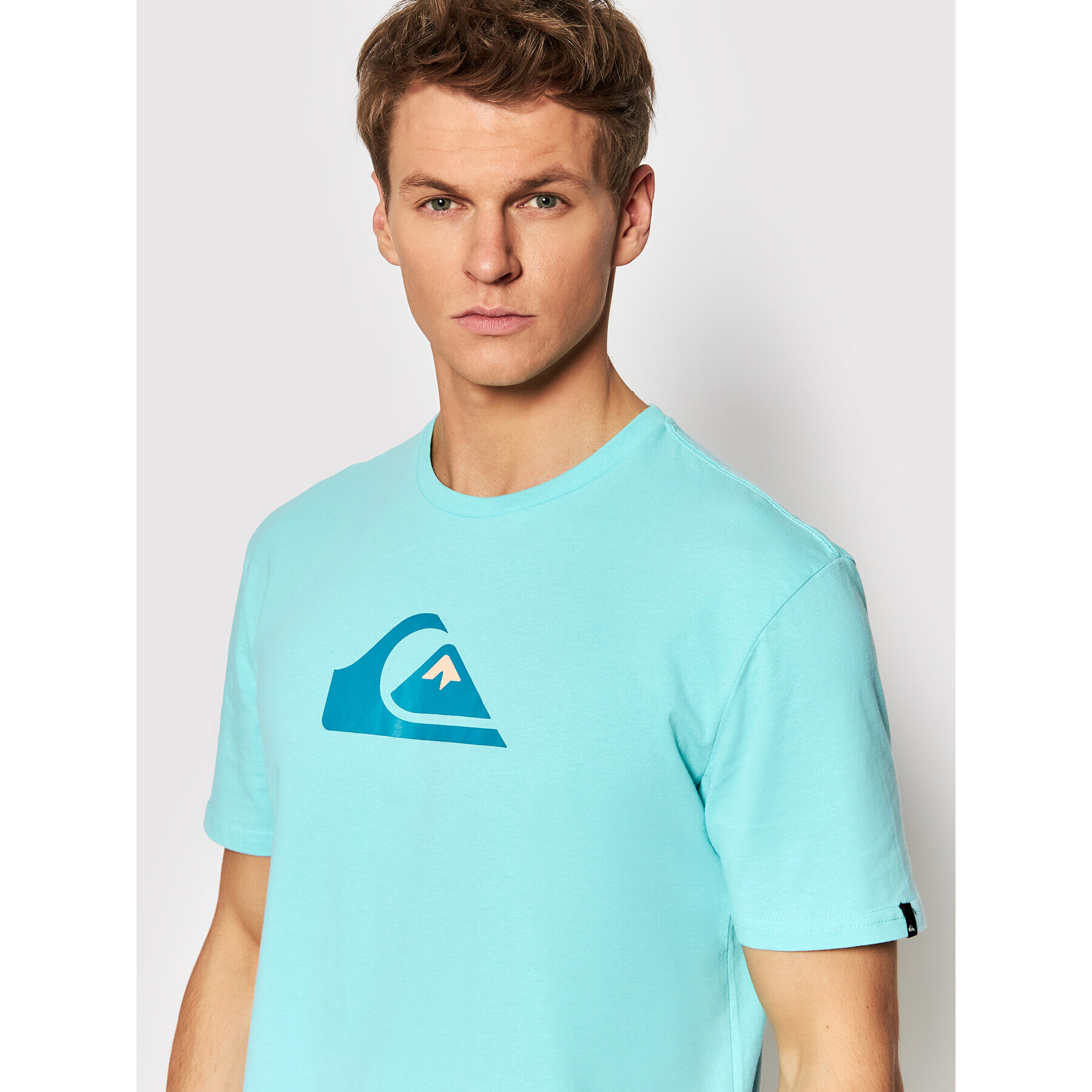 Quiksilver Тишърт Comp Logo EQYZT06534 Син Regular Fit - Pepit.bg