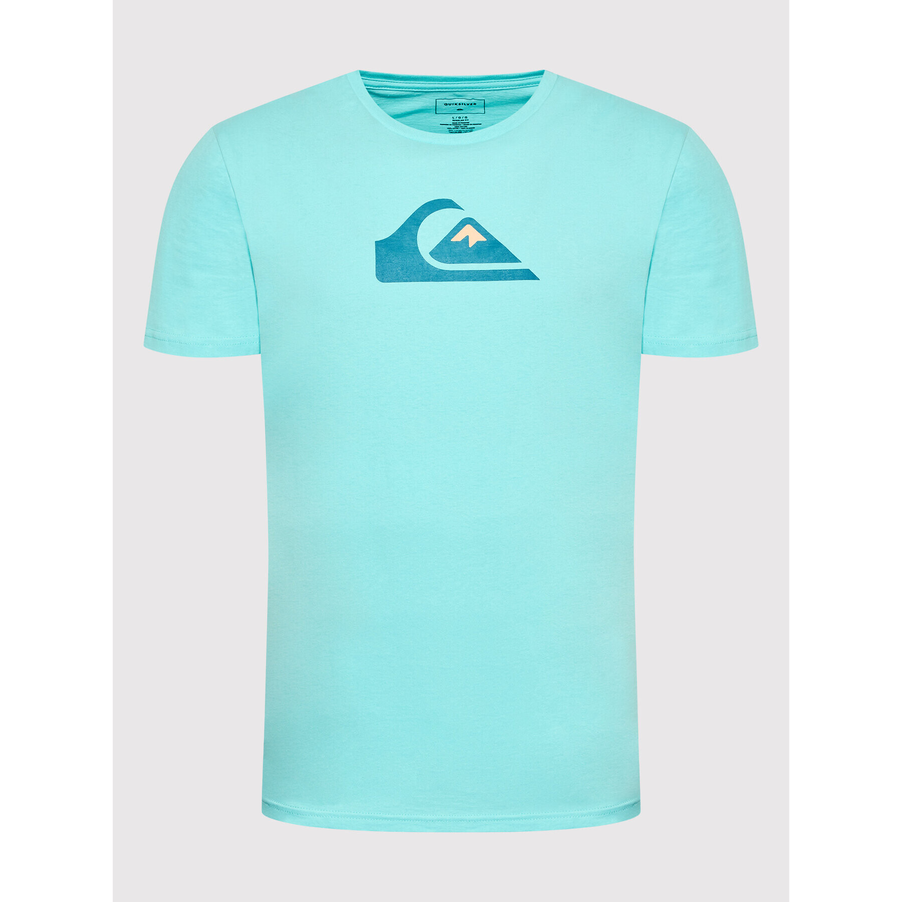 Quiksilver Тишърт Comp Logo EQYZT06534 Син Regular Fit - Pepit.bg