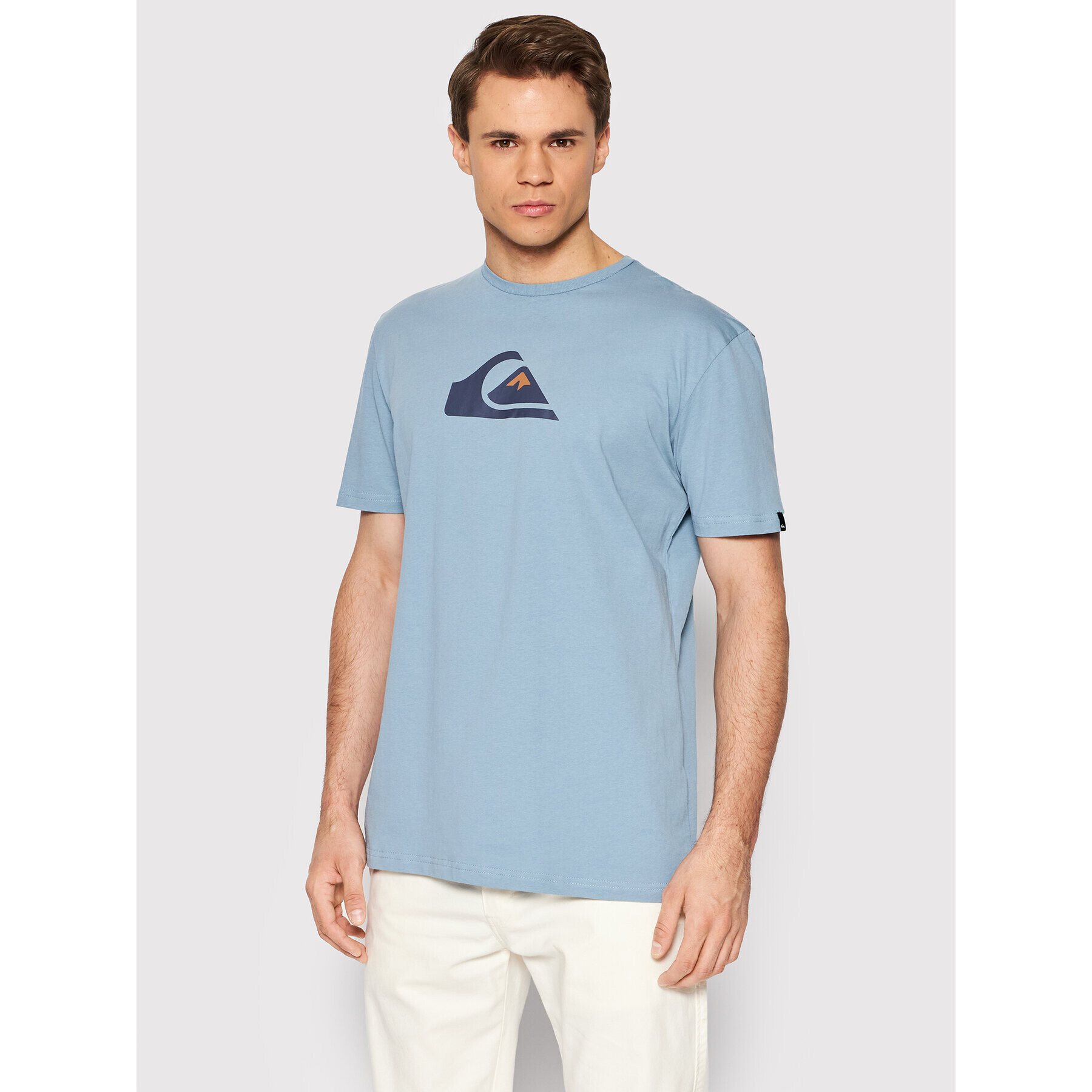 Quiksilver Тишърт Comp Logo EQYZT06534 Син Regular Fit - Pepit.bg