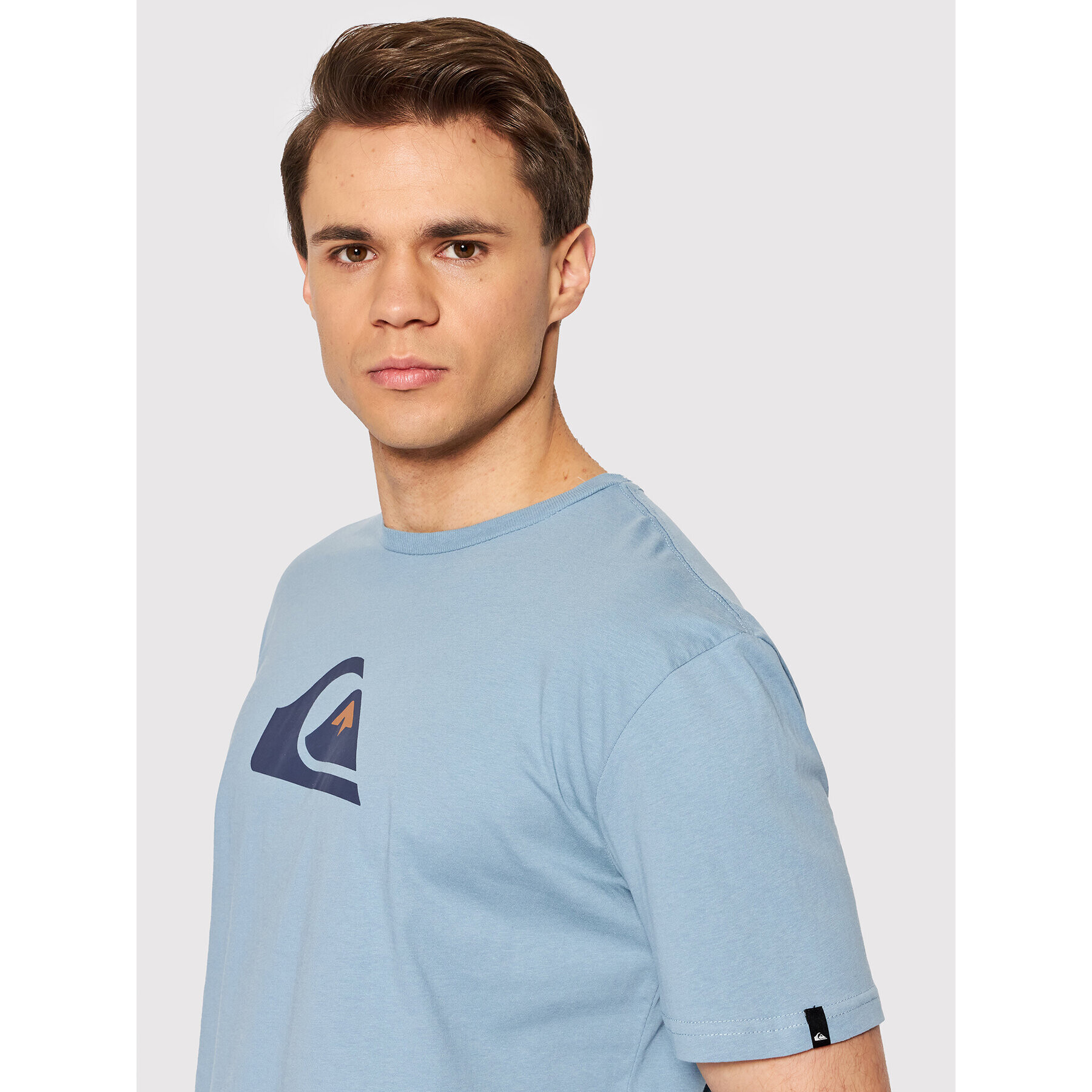 Quiksilver Тишърт Comp Logo EQYZT06534 Син Regular Fit - Pepit.bg