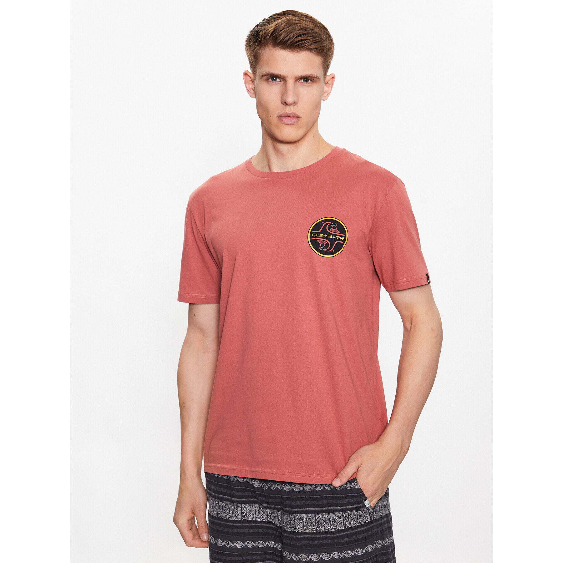 Quiksilver Тишърт Core Bubble EQYZT07232 Оранжев Regular Fit - Pepit.bg