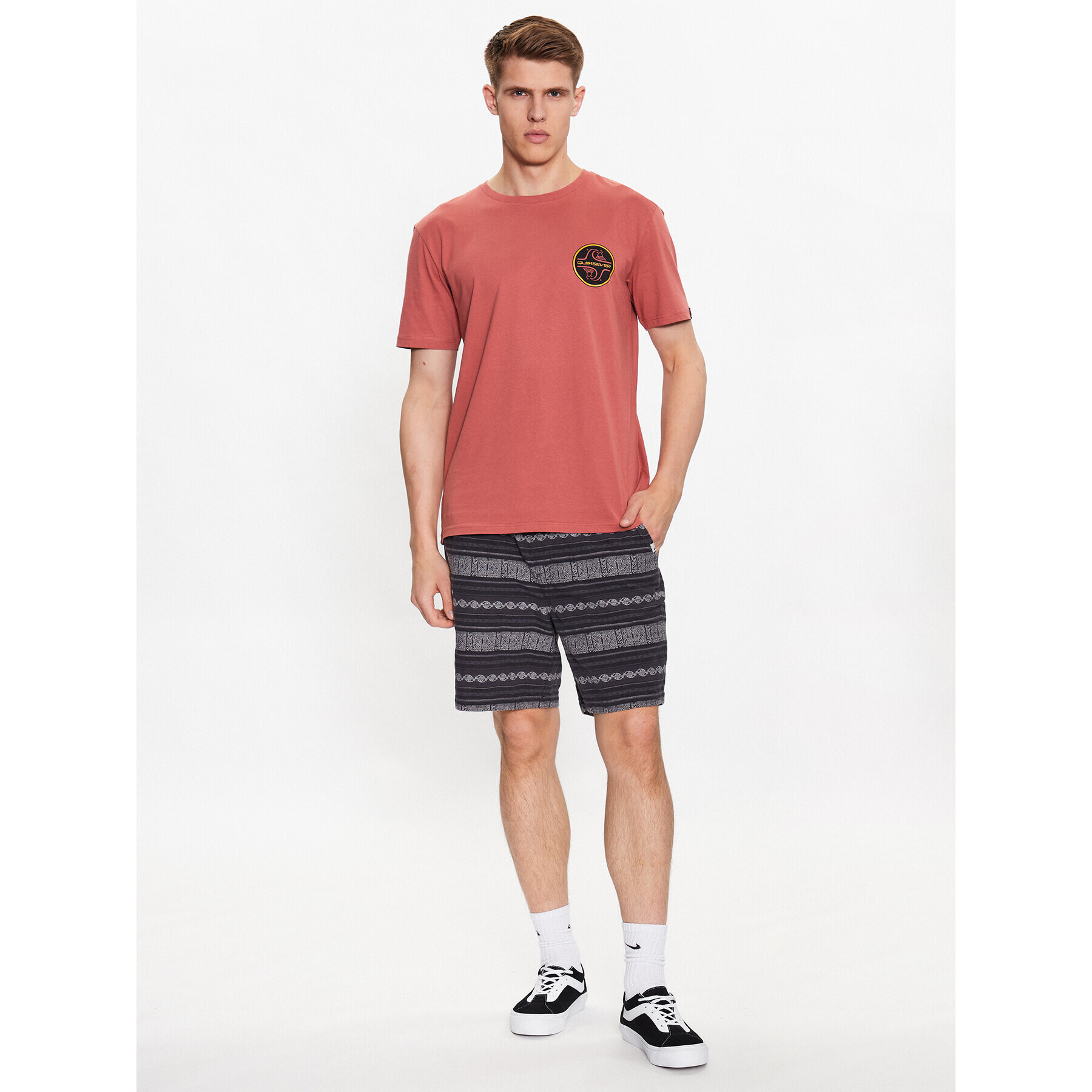Quiksilver Тишърт Core Bubble EQYZT07232 Оранжев Regular Fit - Pepit.bg