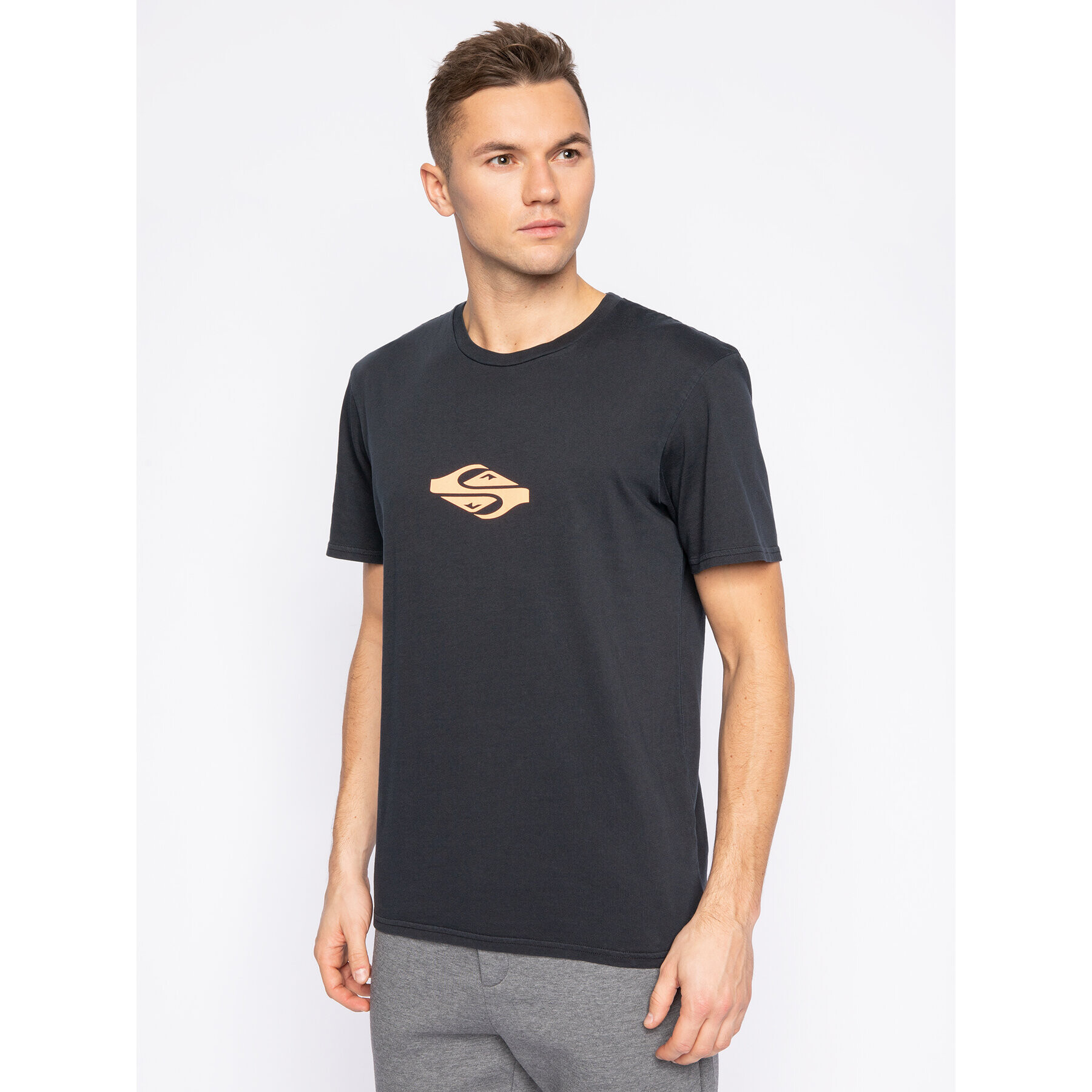 Quiksilver Тишърт Either Way EQYZT05795 Черен Regular Fit - Pepit.bg