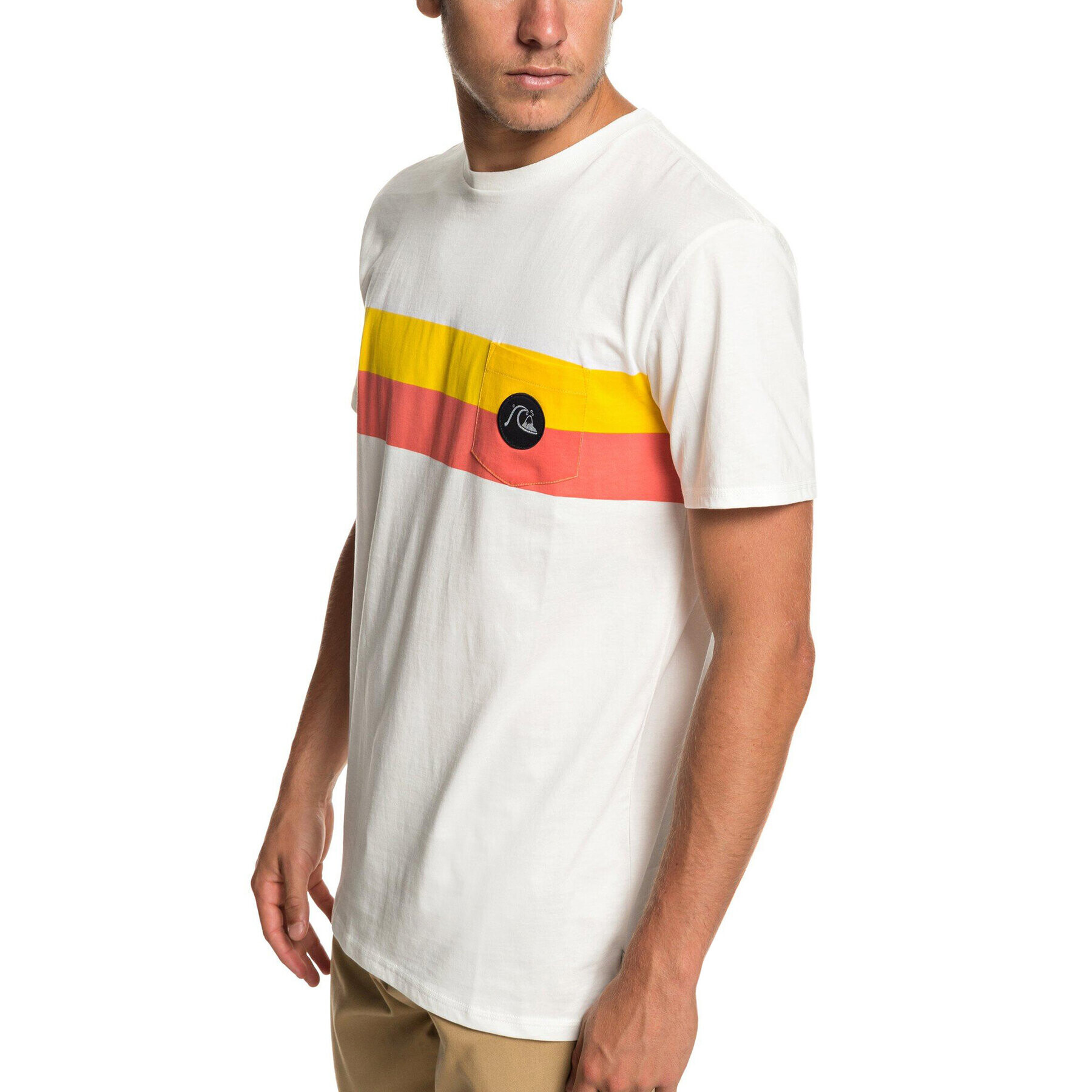 Quiksilver Тишърт EQYZT05220 Бял Regular Fit - Pepit.bg