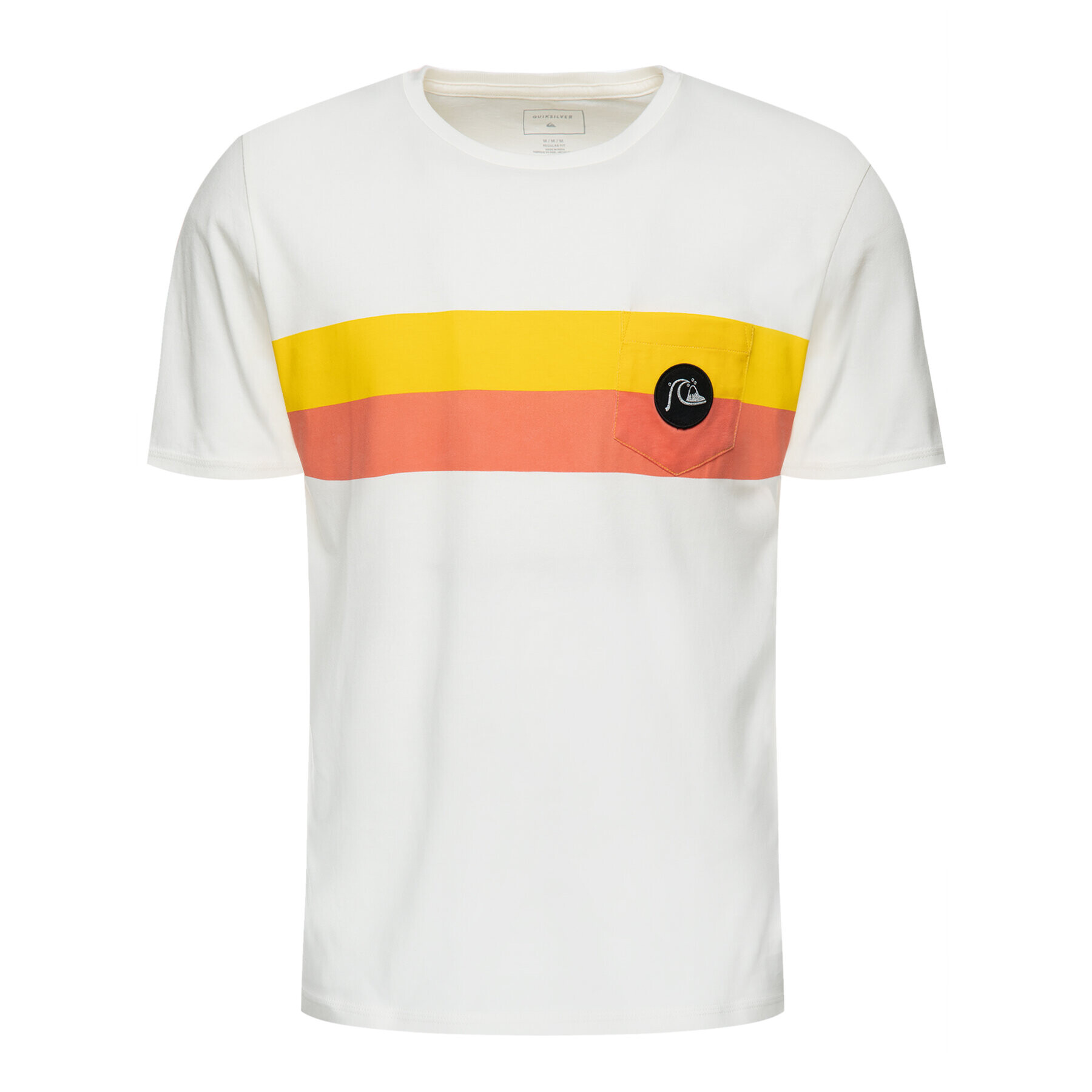 Quiksilver Тишърт EQYZT05220 Бял Regular Fit - Pepit.bg