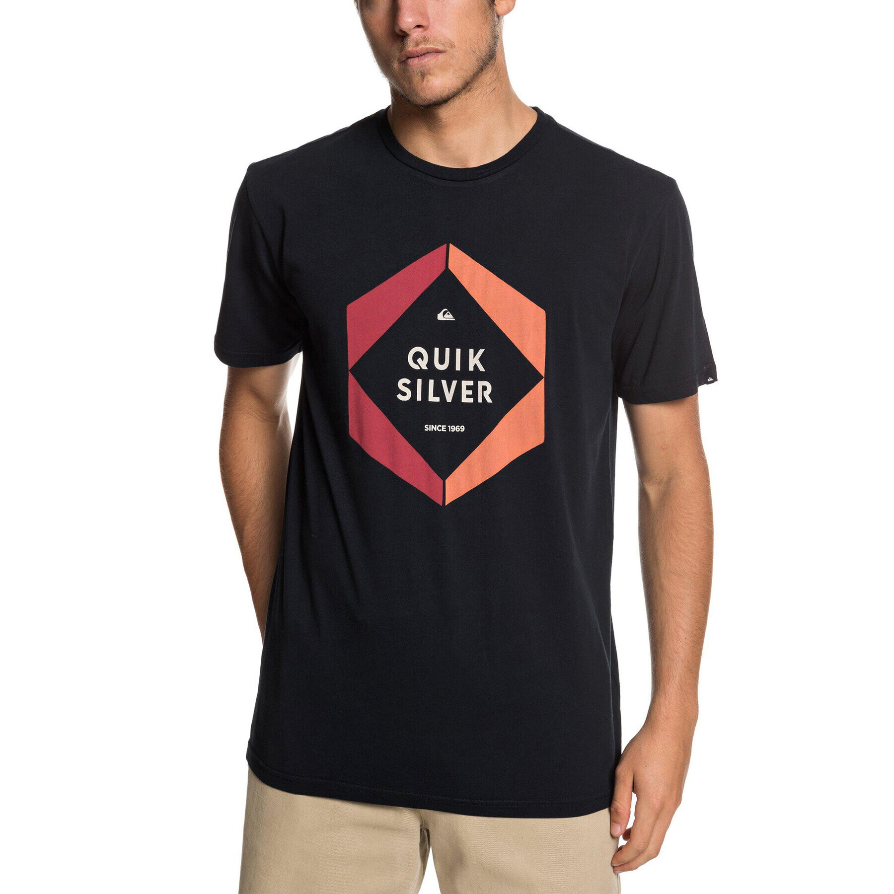 Quiksilver Тишърт EQYZT05260 Черен Regular Fit - Pepit.bg