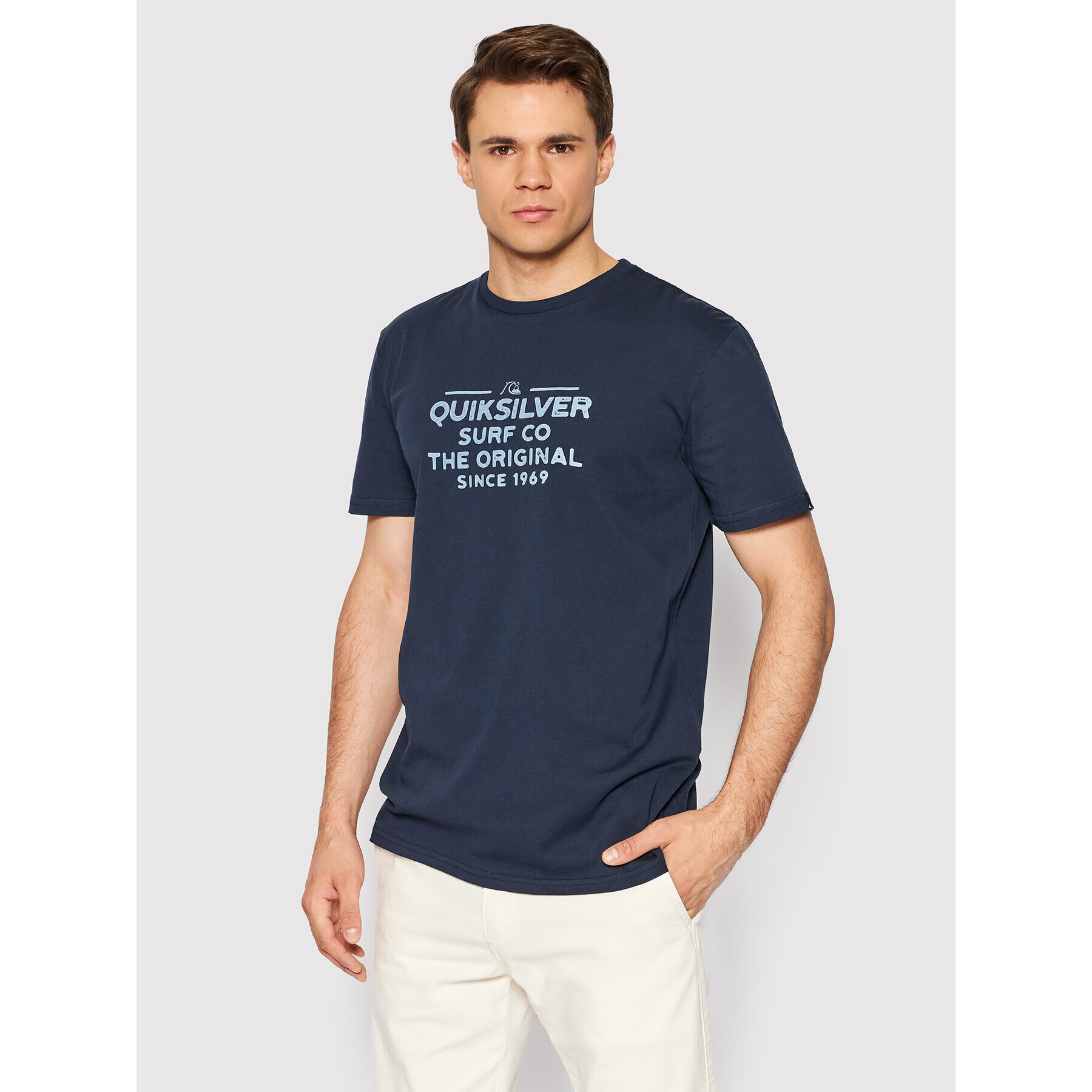 Quiksilver Тишърт EQYZT06659 Тъмносин Regular Fit - Pepit.bg