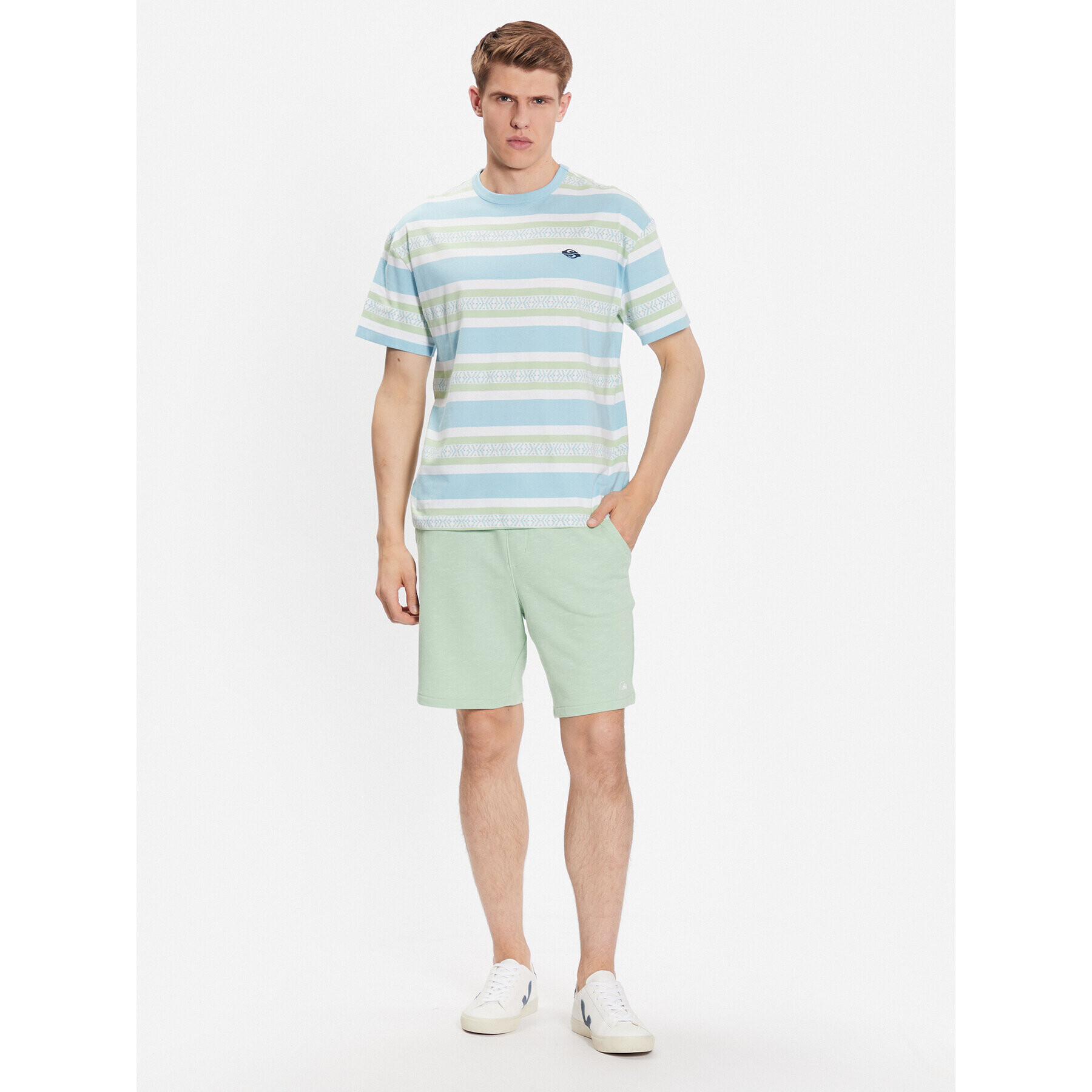 Quiksilver Тишърт Moon Beam Jack EQYKT04264 Син Regular Fit - Pepit.bg