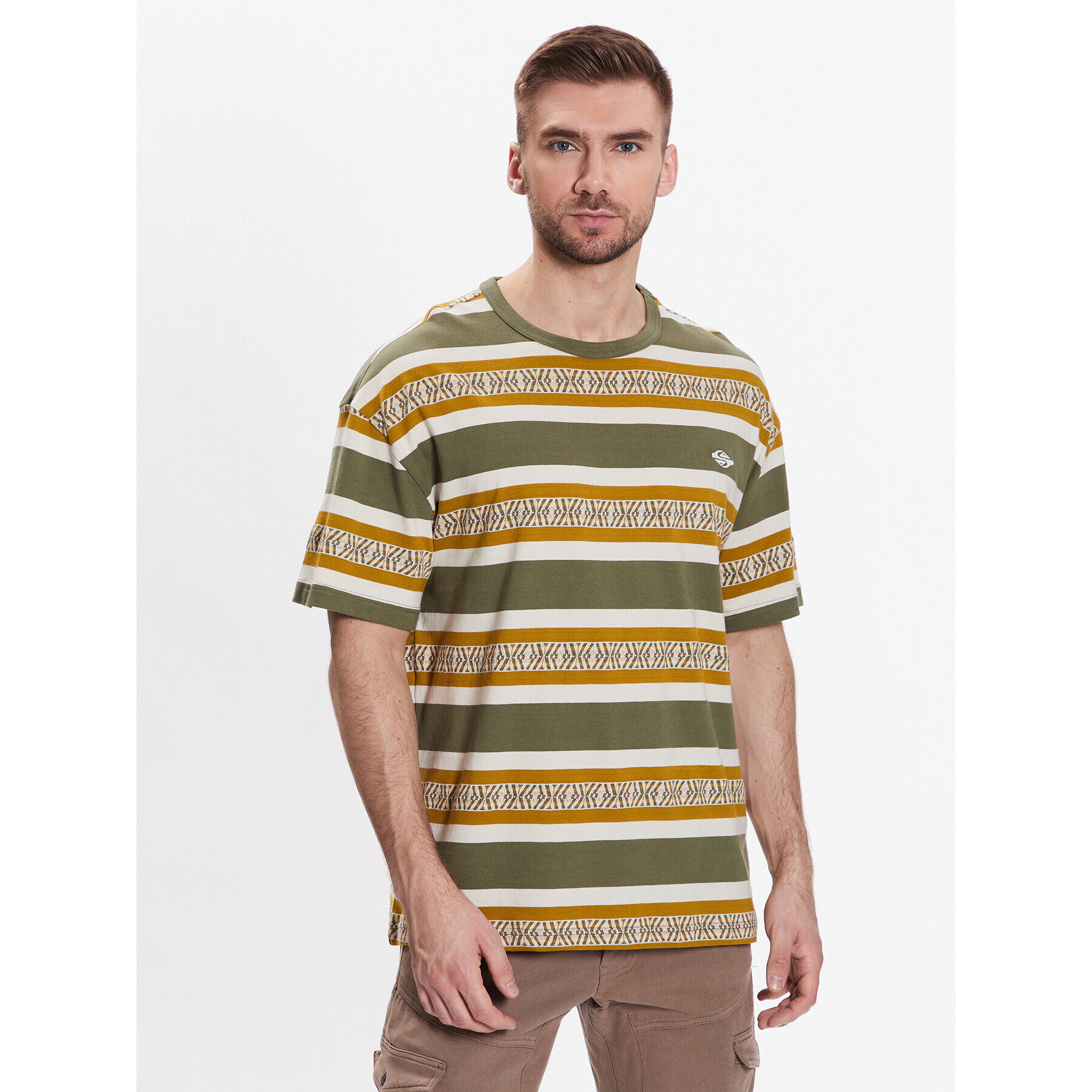 Quiksilver Тишърт Moonbeam Jack EQYKT04264 Каки Regular Fit - Pepit.bg