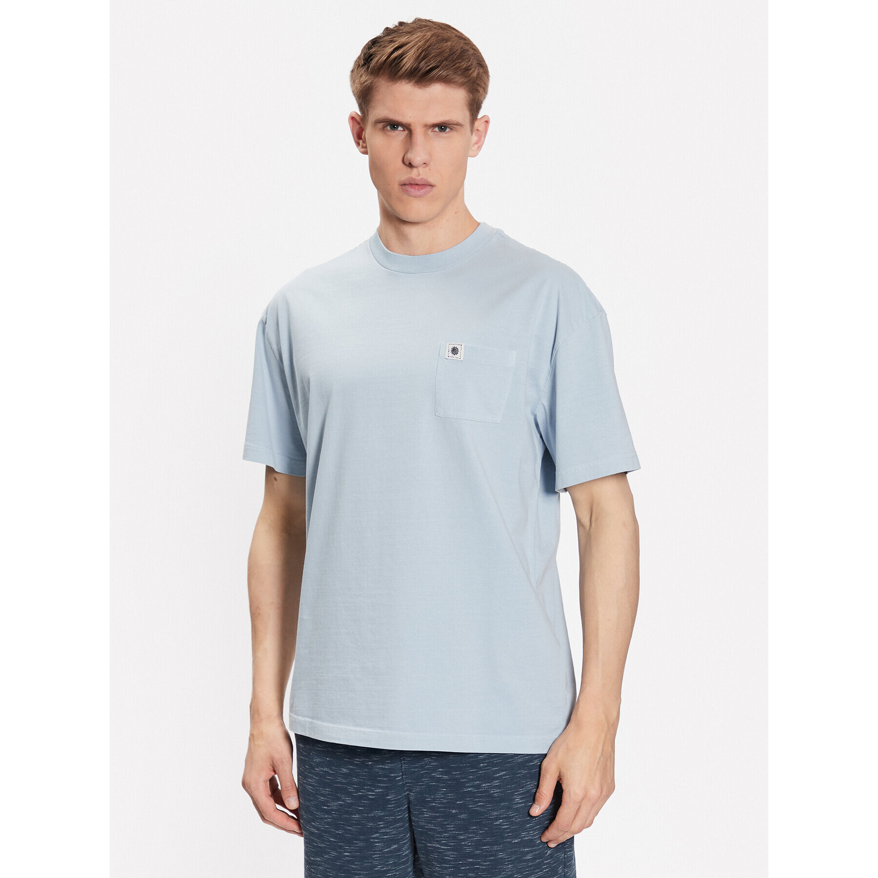 Quiksilver Тишърт Natural Dye EQYKT04265 Син Regular Fit - Pepit.bg