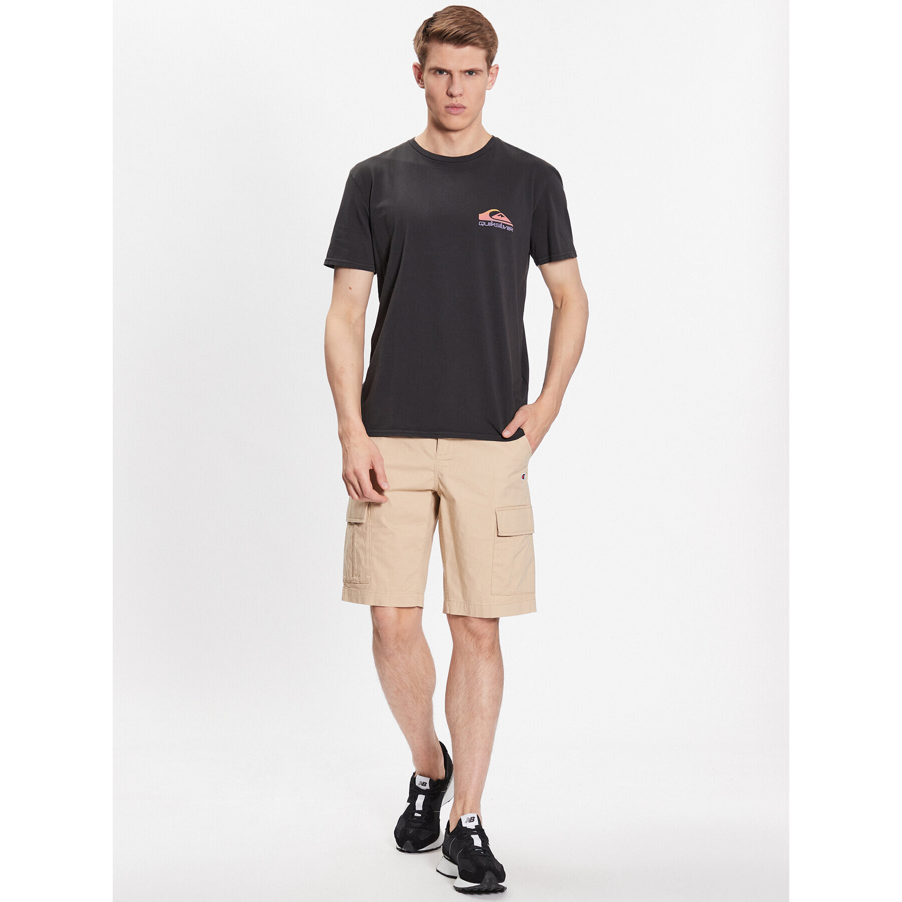 Quiksilver Тишърт Pas Time Paradise EQYZT07252 Черен Regular Fit - Pepit.bg