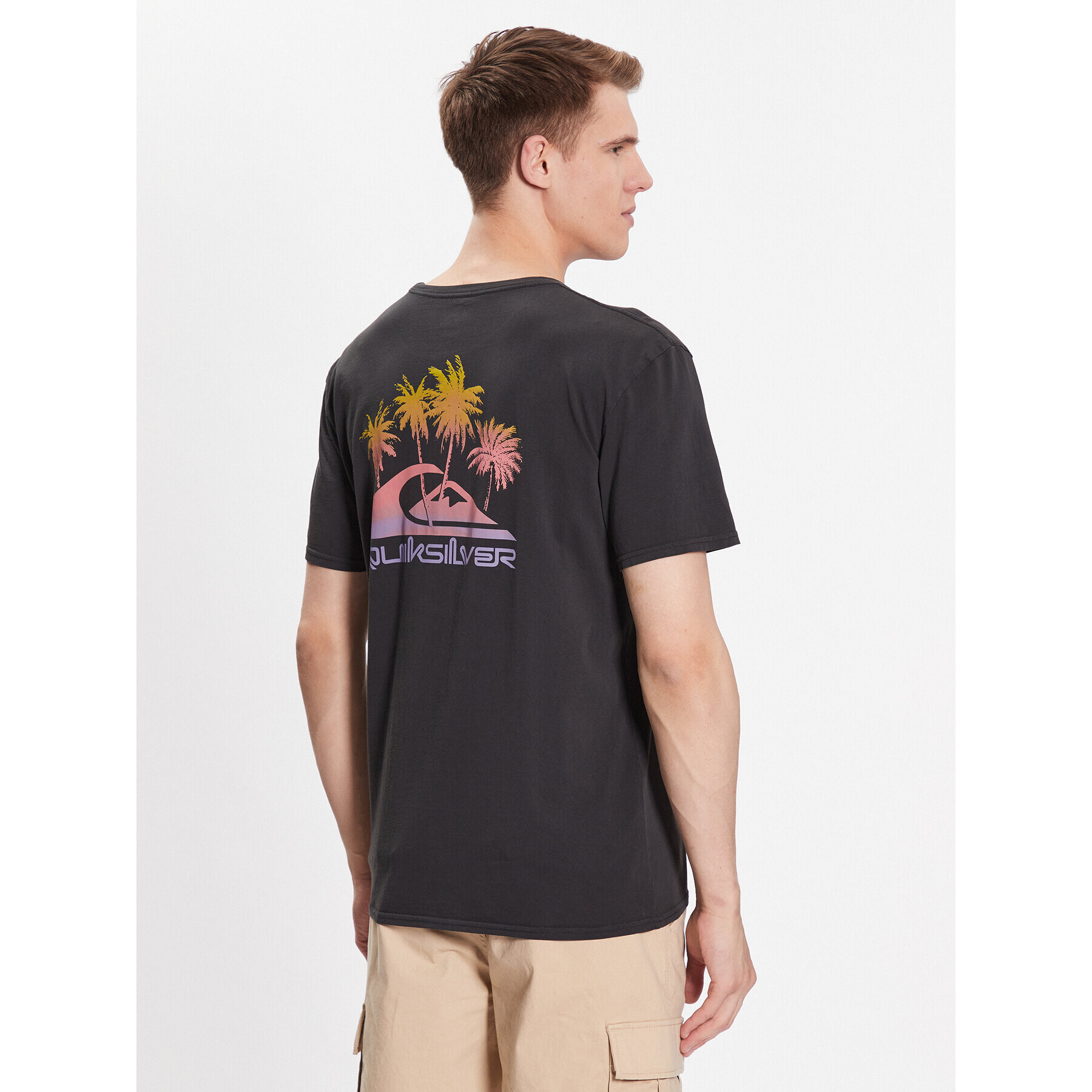 Quiksilver Тишърт Pas Time Paradise EQYZT07252 Черен Regular Fit - Pepit.bg