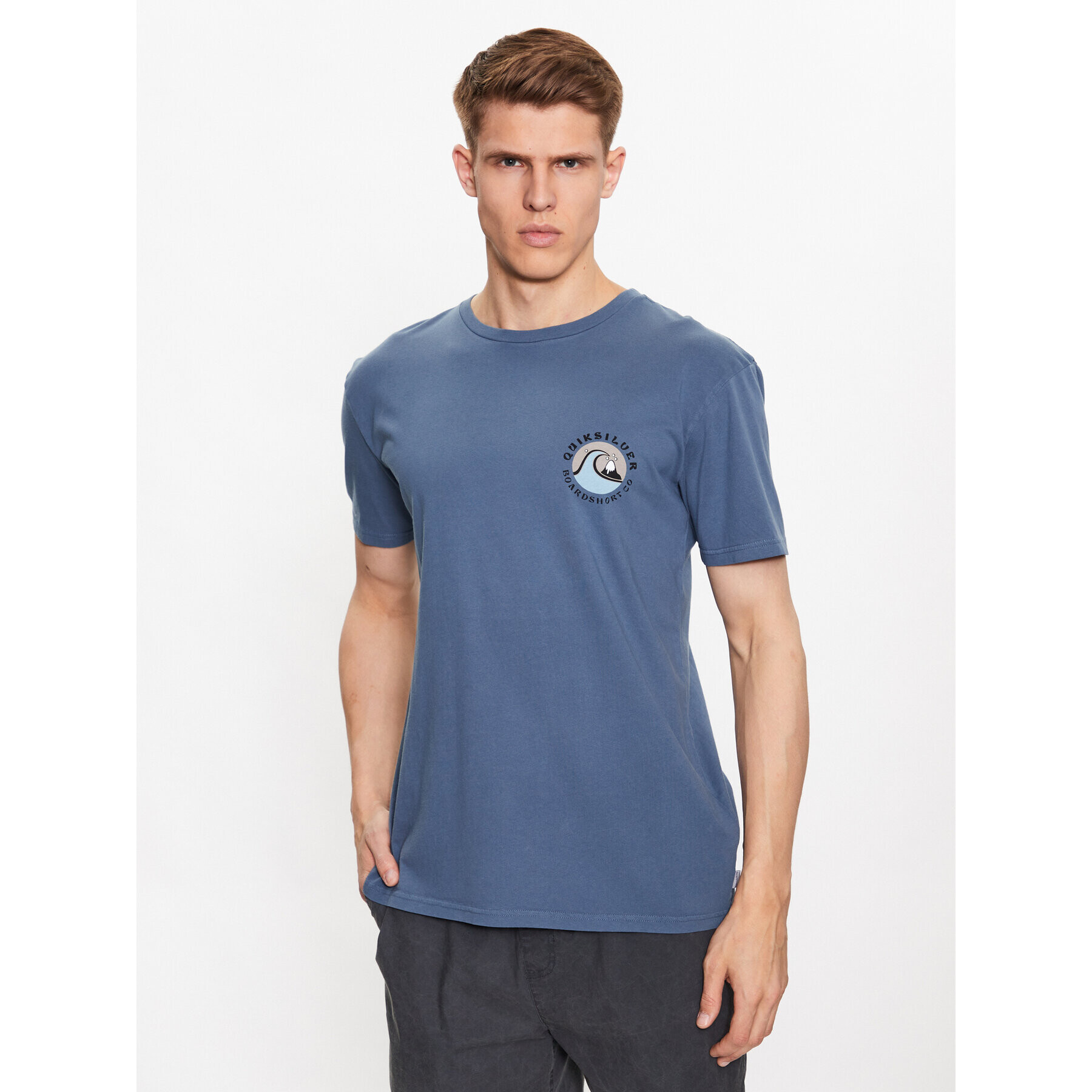 Quiksilver Тишърт Qs Bubble Stamp EQYZT07258 Син Regular Fit - Pepit.bg