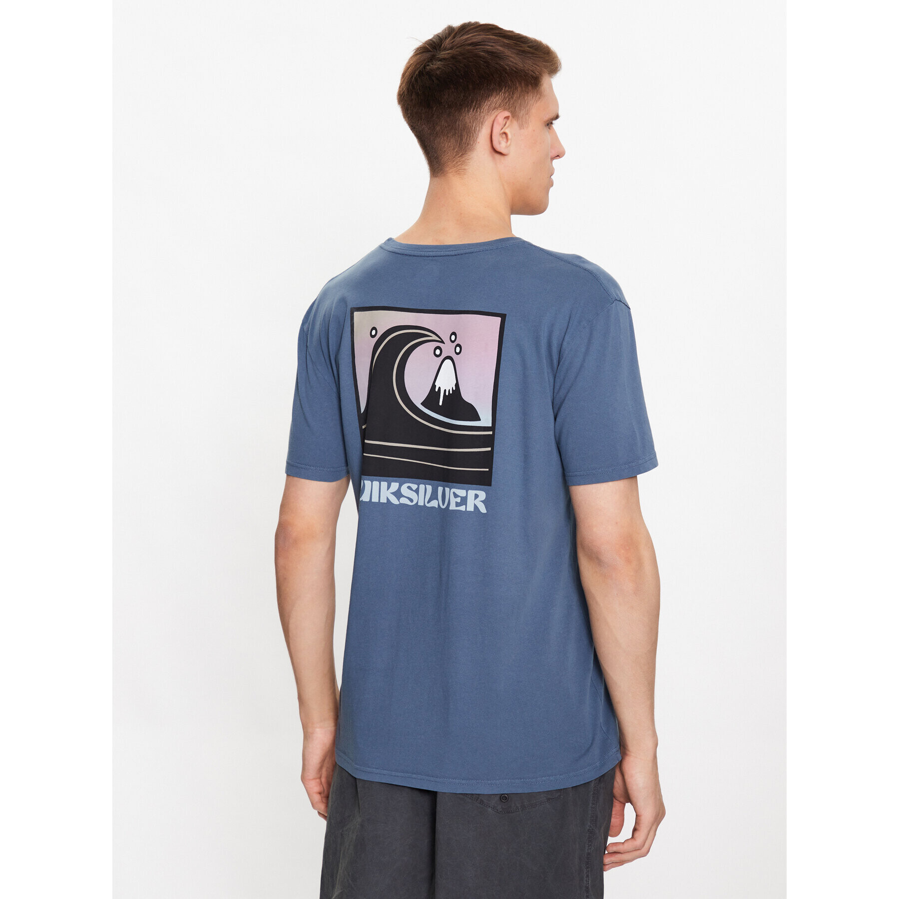 Quiksilver Тишърт Qs Bubble Stamp EQYZT07258 Син Regular Fit - Pepit.bg
