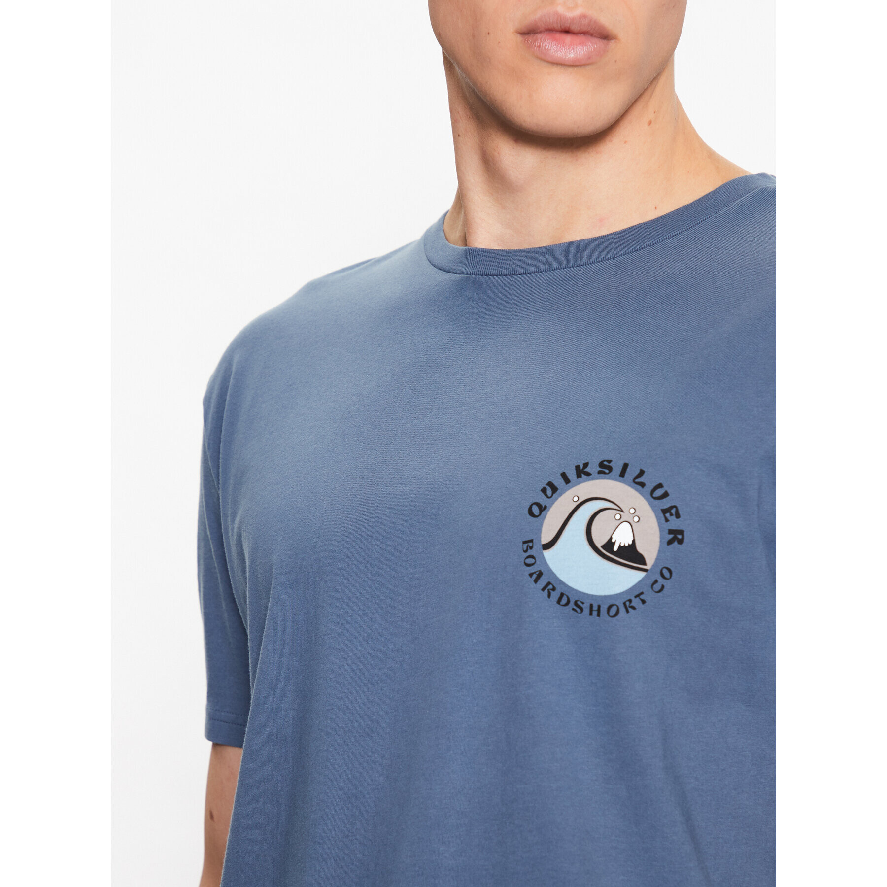 Quiksilver Тишърт Qs Bubble Stamp EQYZT07258 Син Regular Fit - Pepit.bg