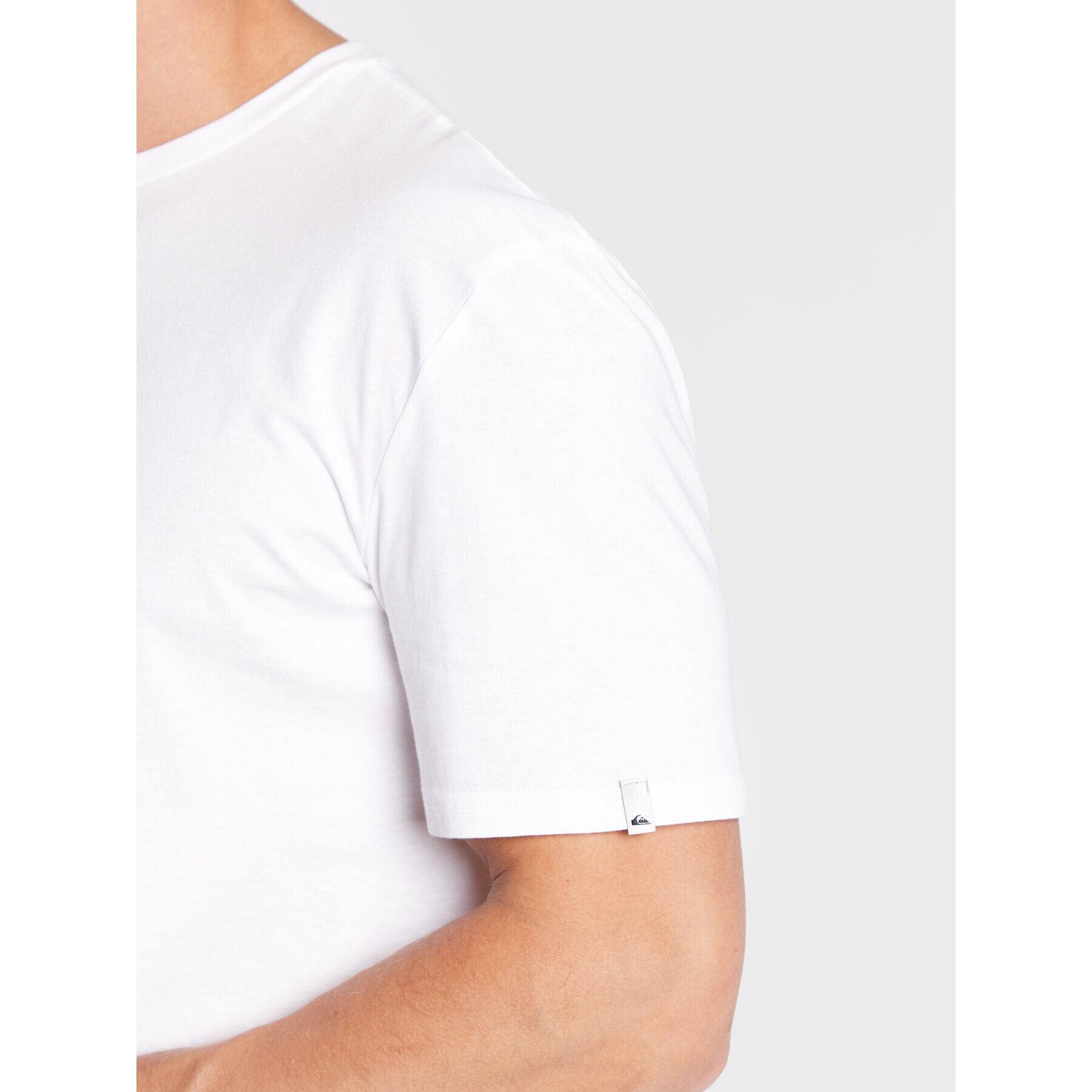 Quiksilver Тишърт Script Talk Front EQYZT07042 Бял Classic Fit - Pepit.bg