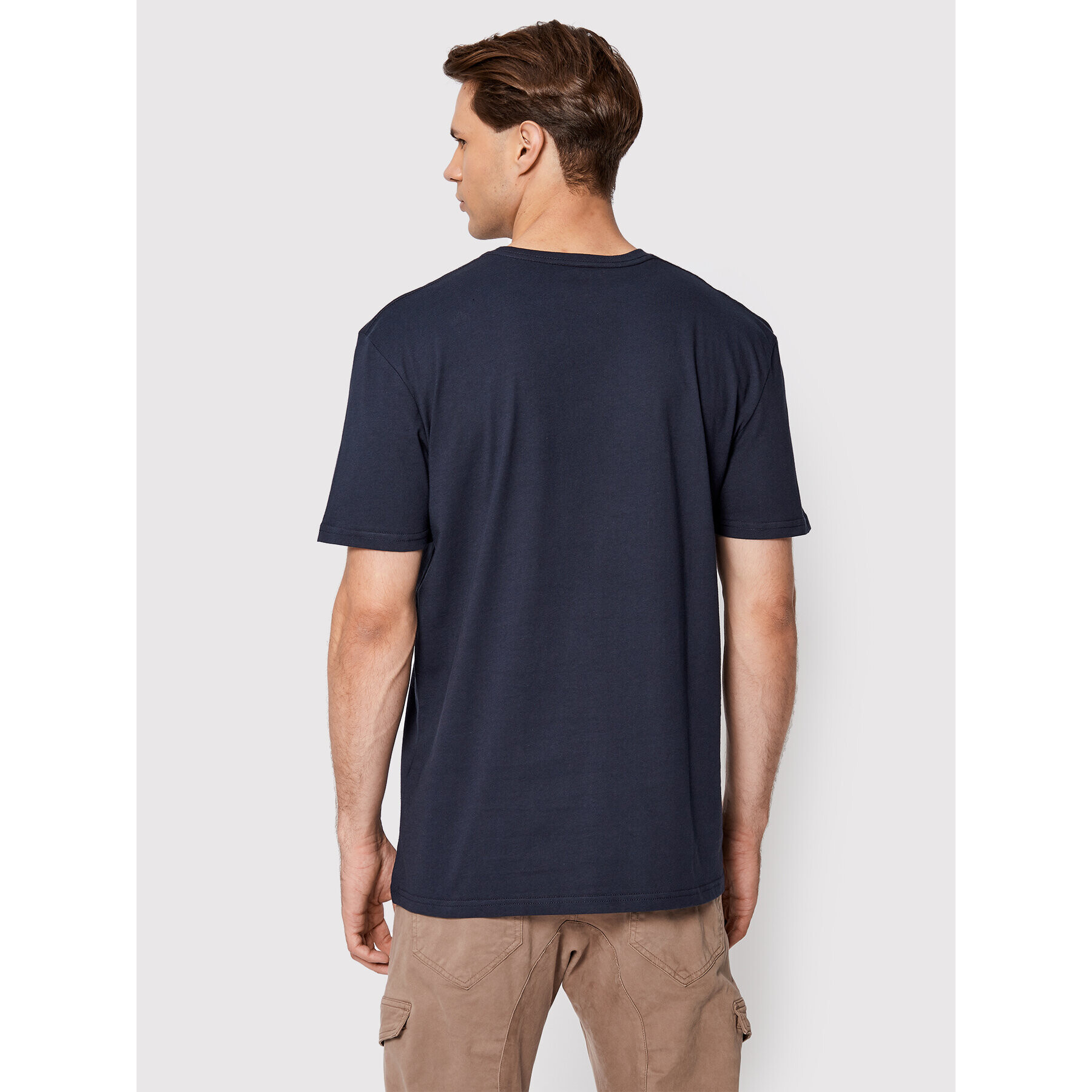 Quiksilver Тишърт Script Talk Front EQYZT07042 Тъмносин Regular Fit - Pepit.bg