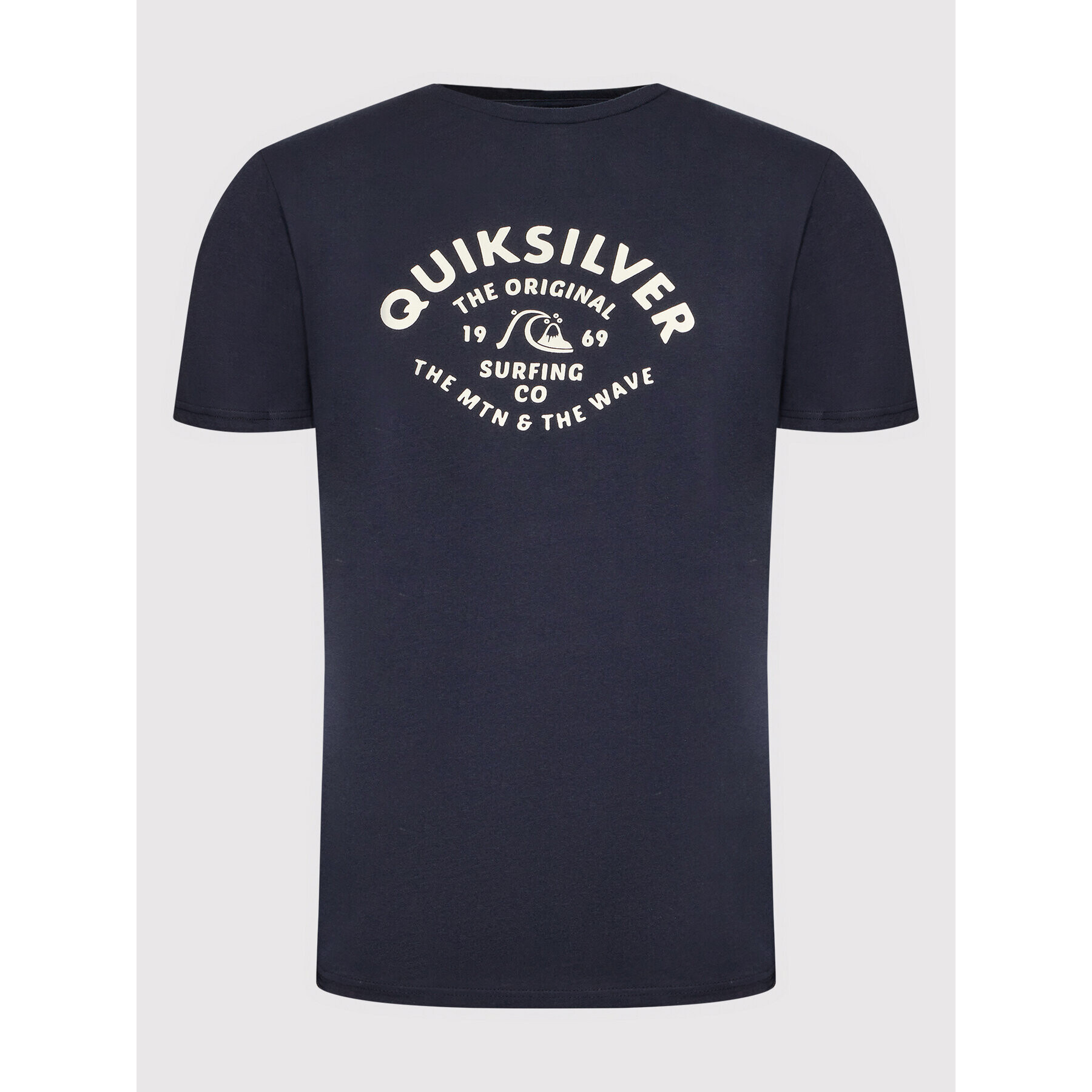 Quiksilver Тишърт Script Talk Front EQYZT07042 Тъмносин Regular Fit - Pepit.bg