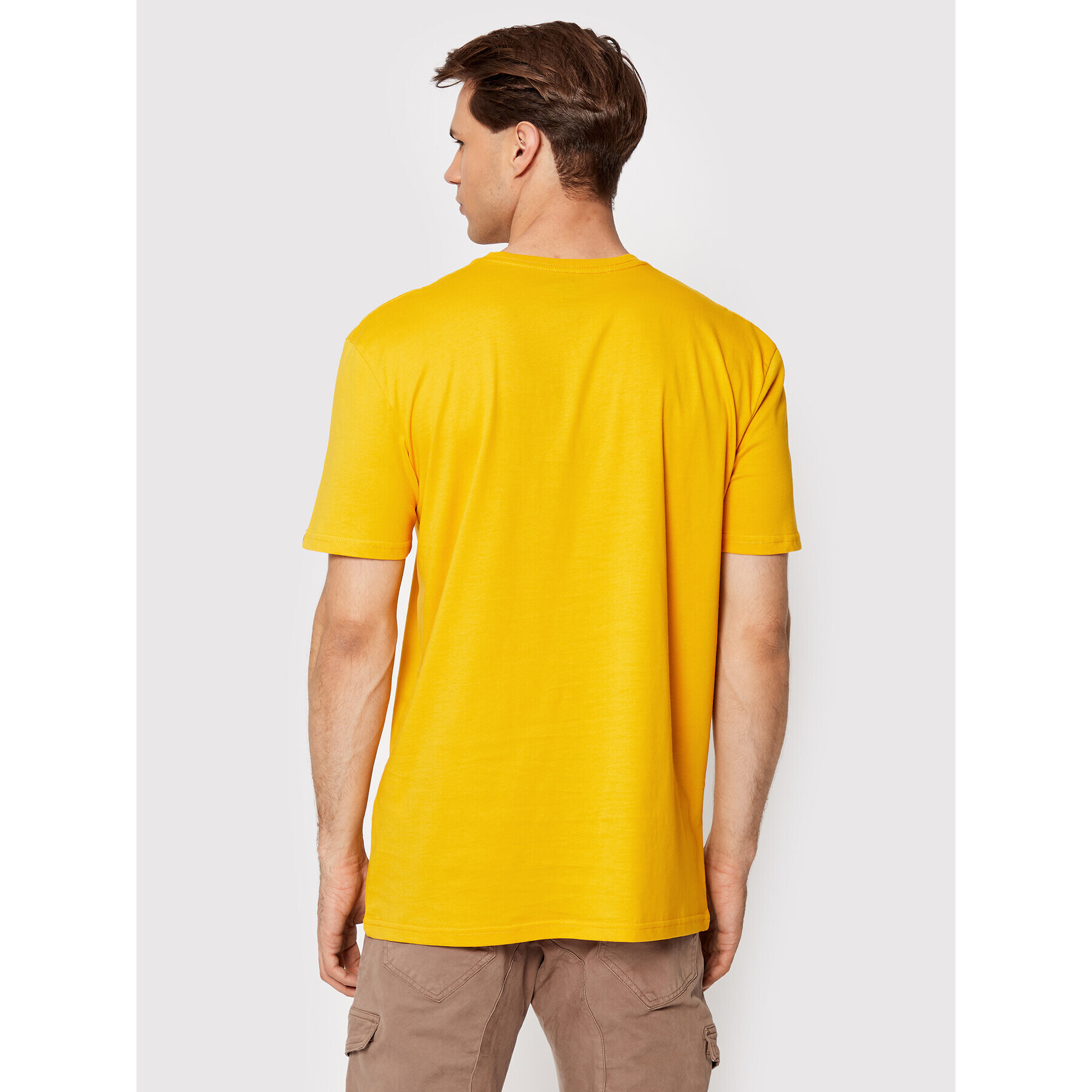 Quiksilver Тишърт Script Talk Front EQYZT07042 Жълт Regular Fit - Pepit.bg