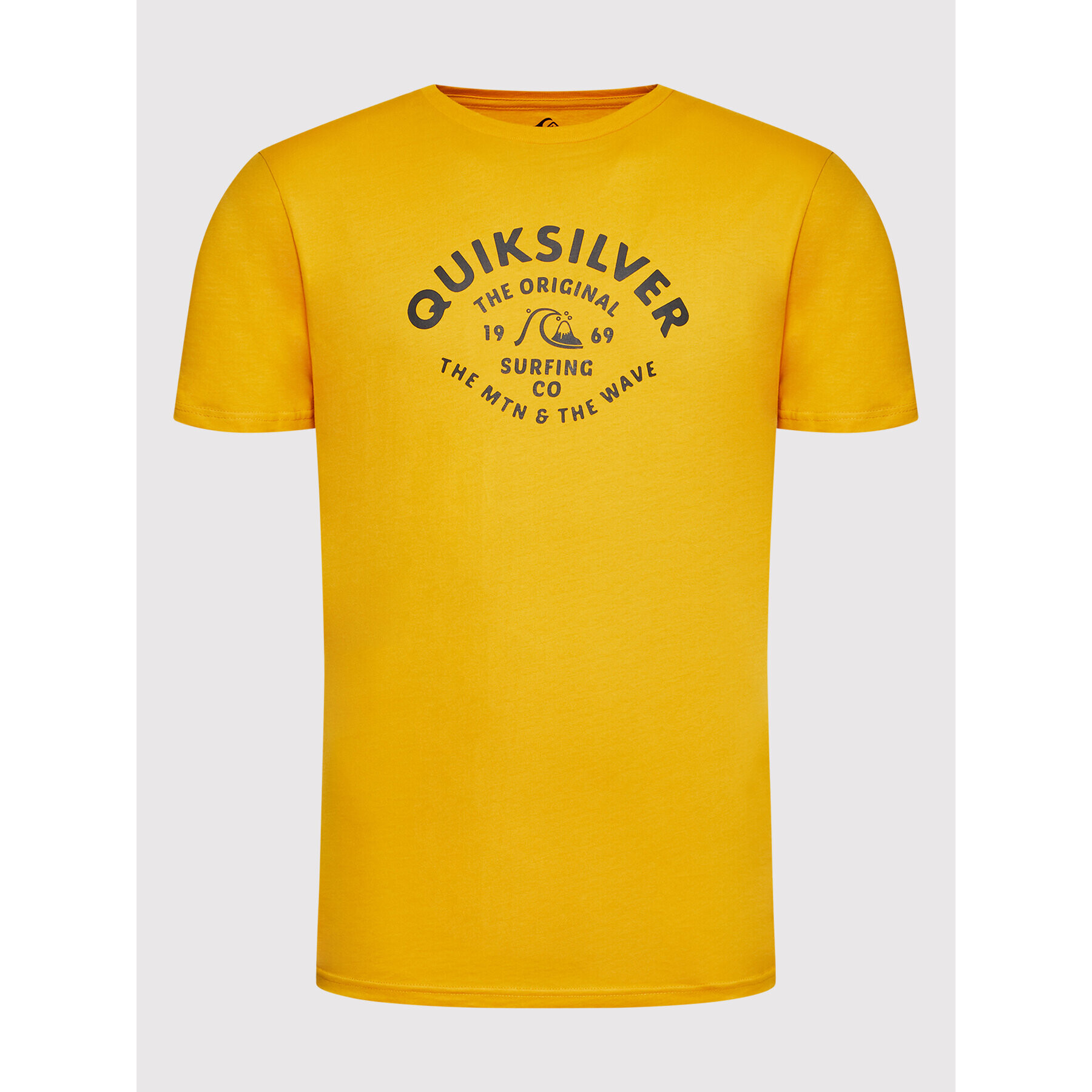 Quiksilver Тишърт Script Talk Front EQYZT07042 Жълт Regular Fit - Pepit.bg
