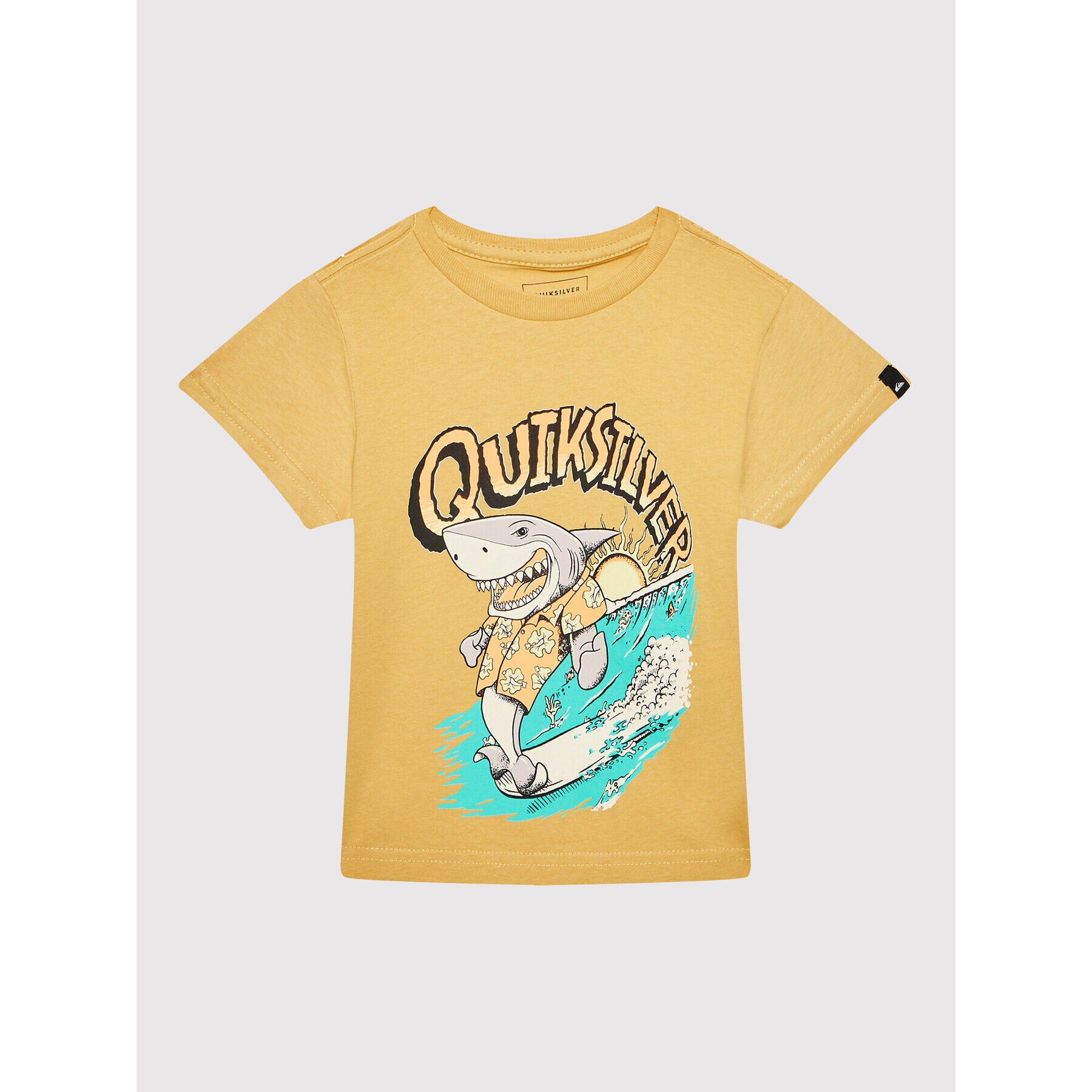 Quiksilver Тишърт Shark Smile EQKZT03482 Жълт Regular Fit - Pepit.bg