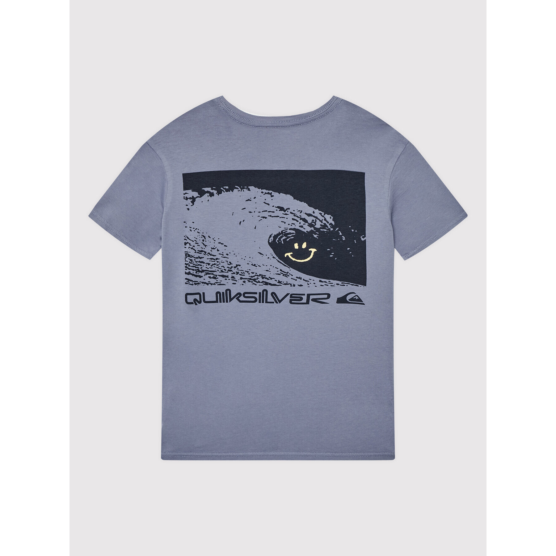 Quiksilver Тишърт Smiley Waves EQBZT04441 Син Regular Fit - Pepit.bg