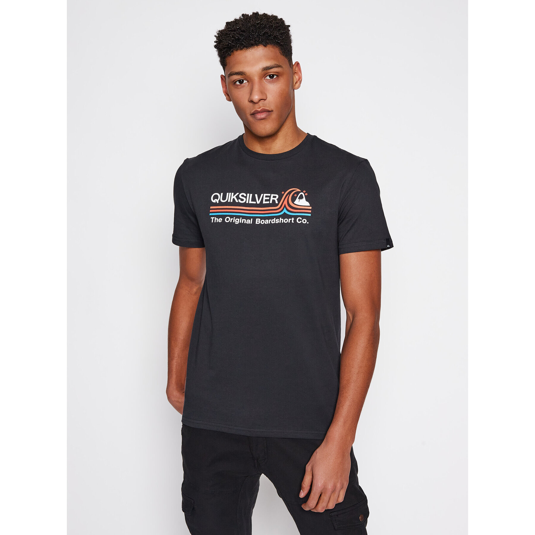 Quiksilver Тишърт Stone Cold Classic EQYZT05748 Черен Regular Fit - Pepit.bg