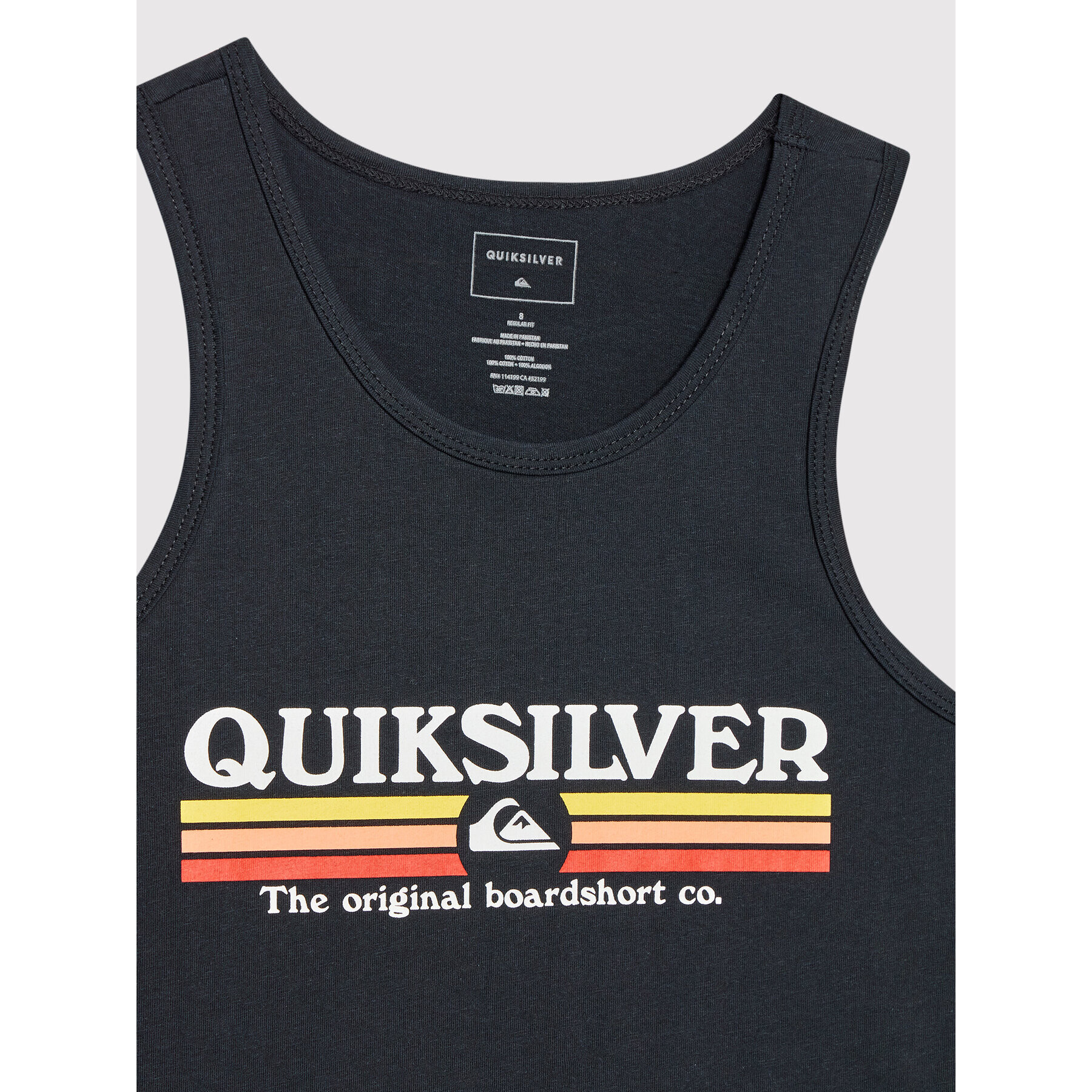 Quiksilver топ Lined Up EQBZT04433 Тъмносин Regular Fit - Pepit.bg