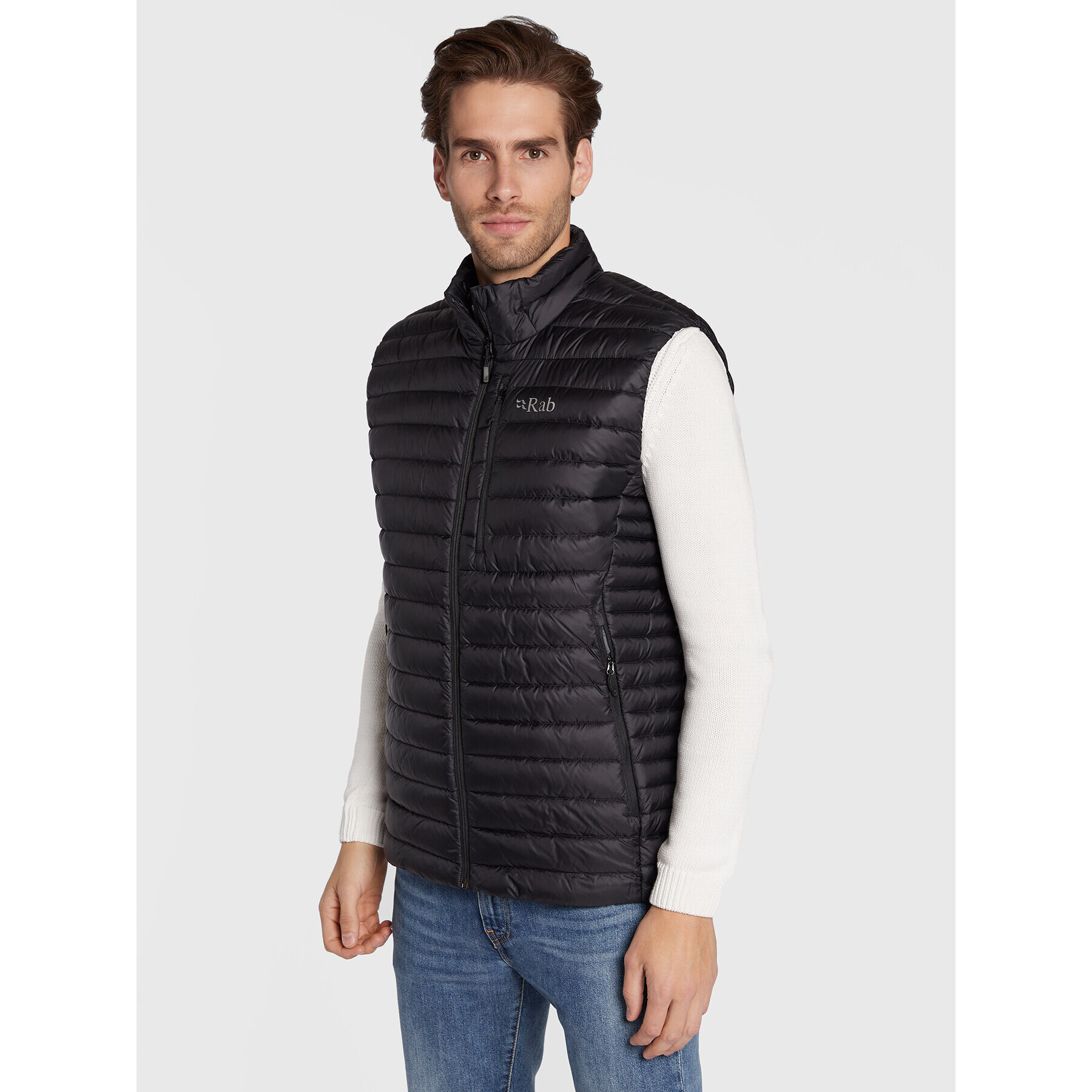 Rab Елек Microlight Down Vest QDB-18-BL-M Черен Regular Fit - Pepit.bg