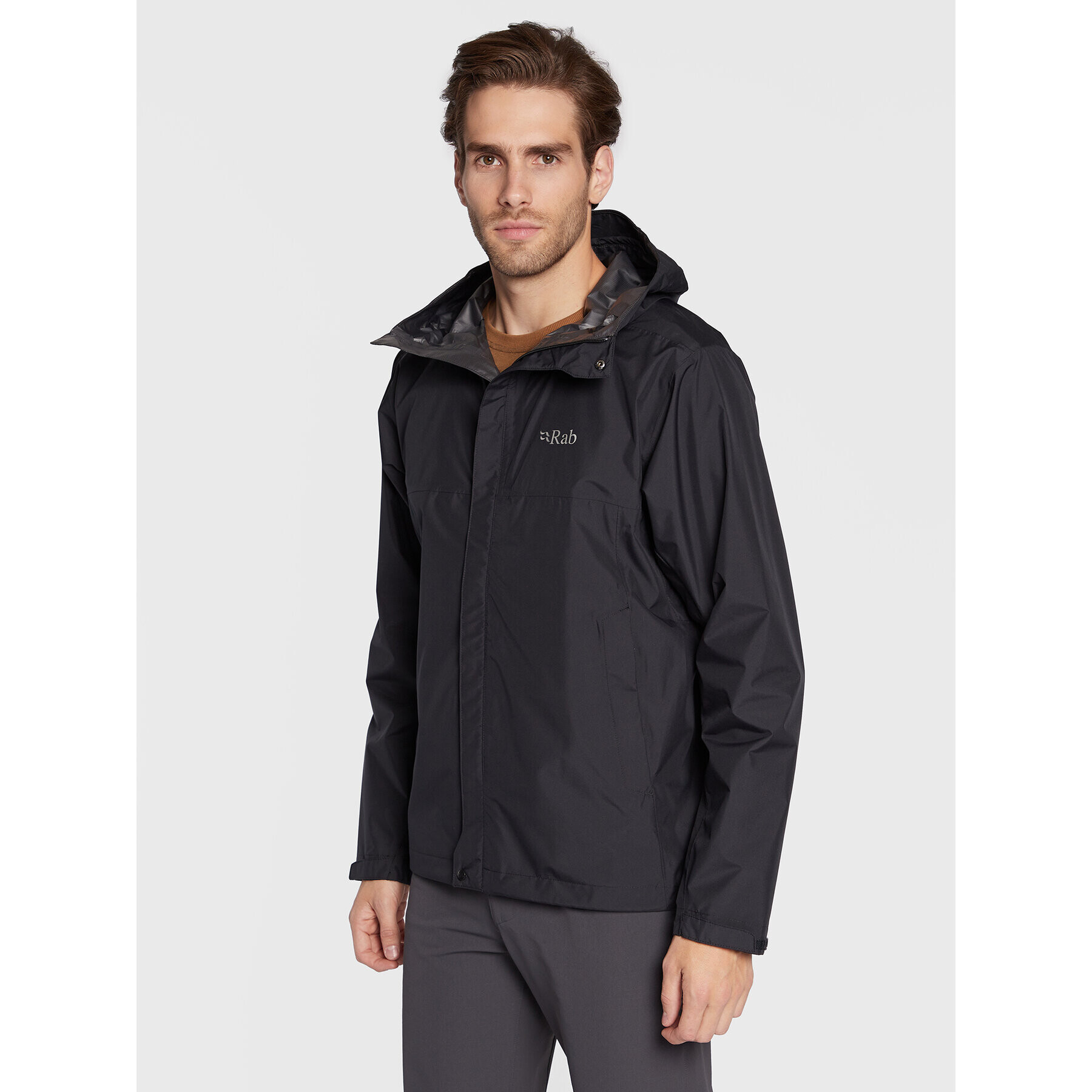 Rab Яке за дъжд Downpour Eco QWG-82-BL-M Черен Regular Fit - Pepit.bg