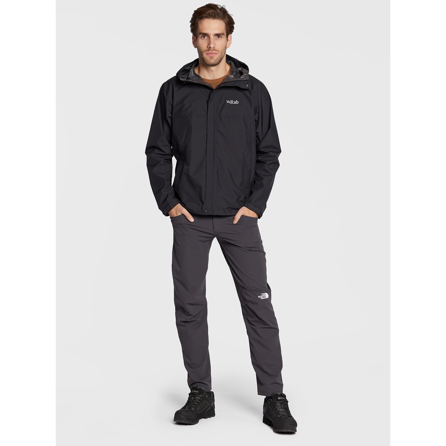 Rab Яке за дъжд Downpour Eco QWG-82-BL-M Черен Regular Fit - Pepit.bg