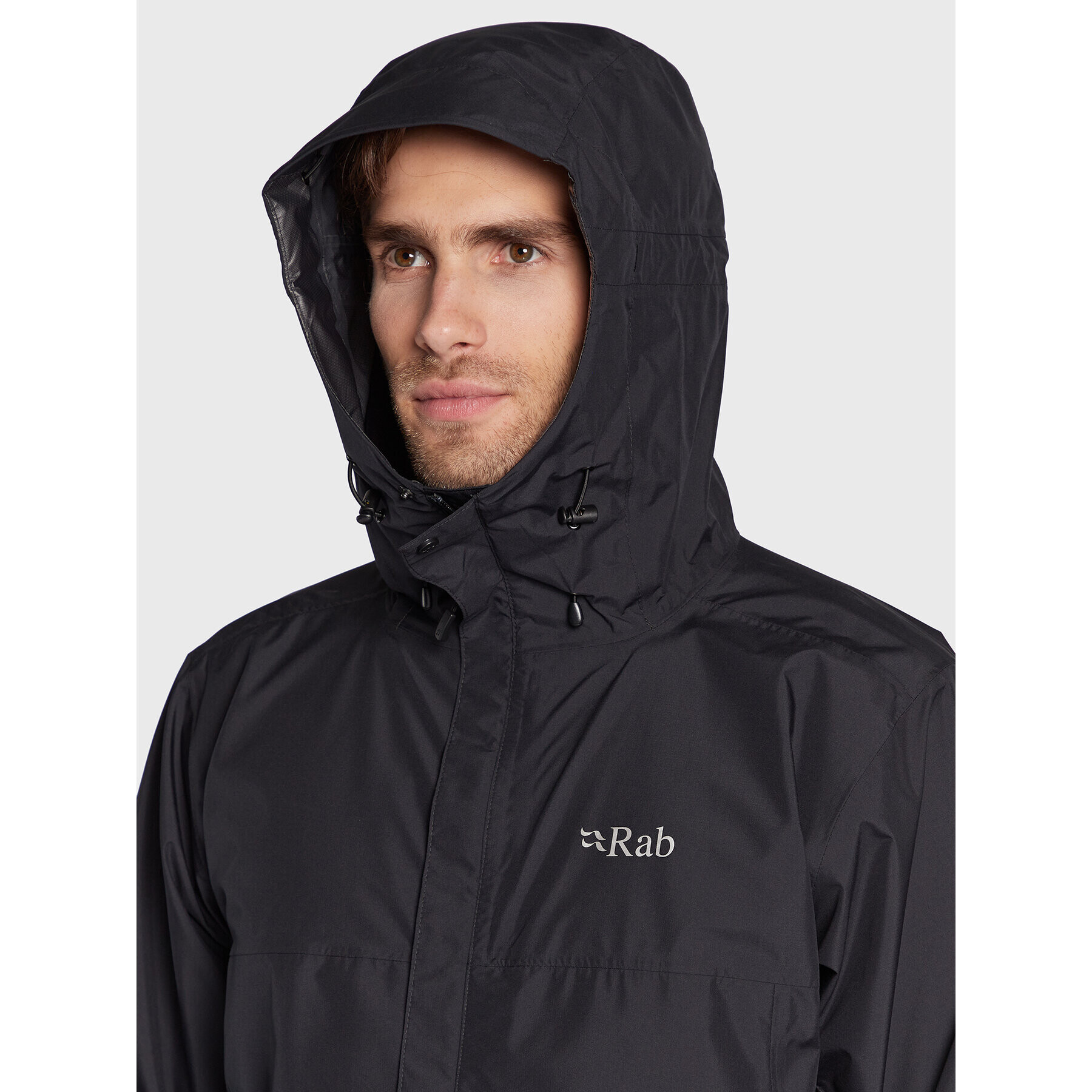 Rab Яке за дъжд Downpour Eco QWG-82-BL-M Черен Regular Fit - Pepit.bg