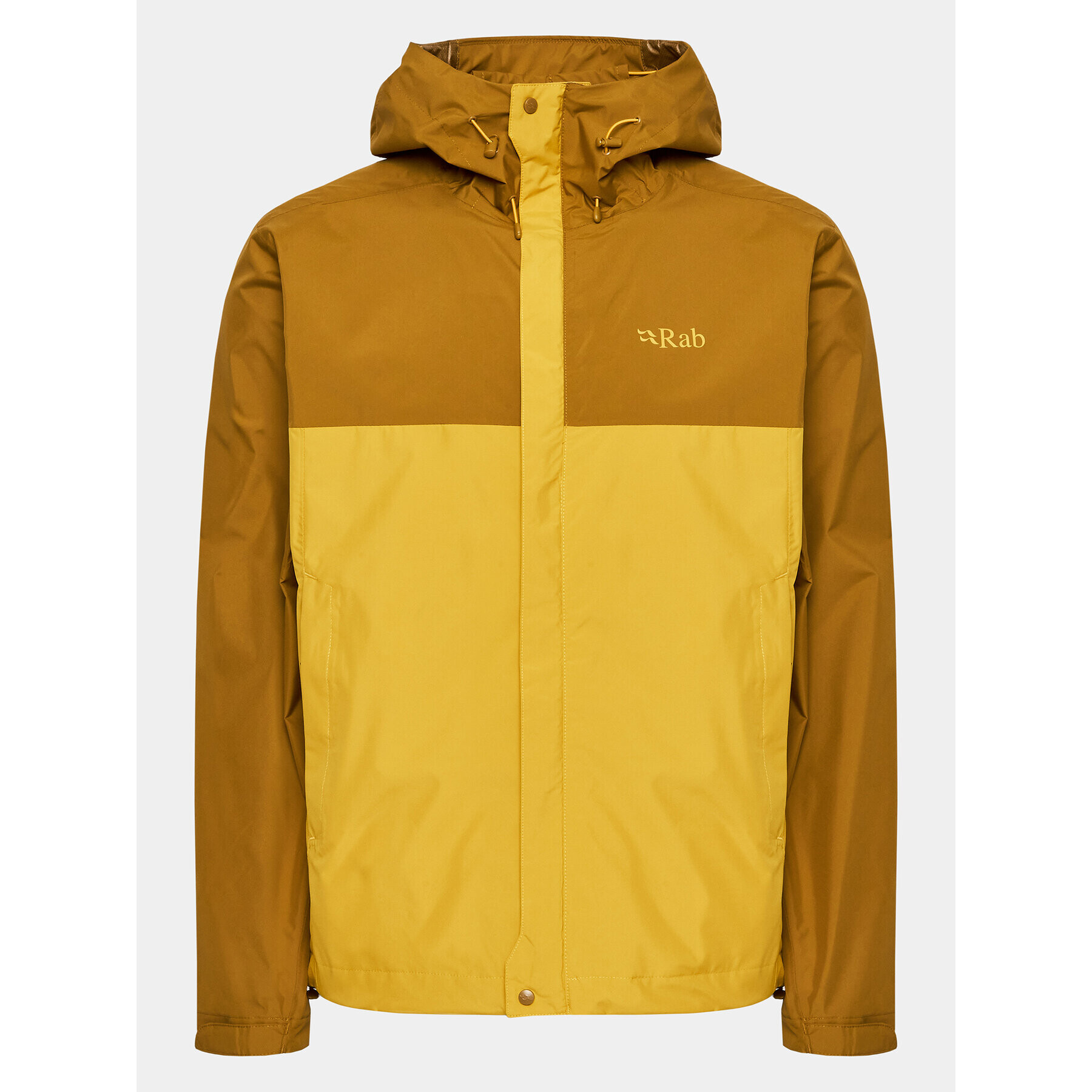 Rab Яке за дъжд Downpour QWG-82 Жълт Regular Fit - Pepit.bg