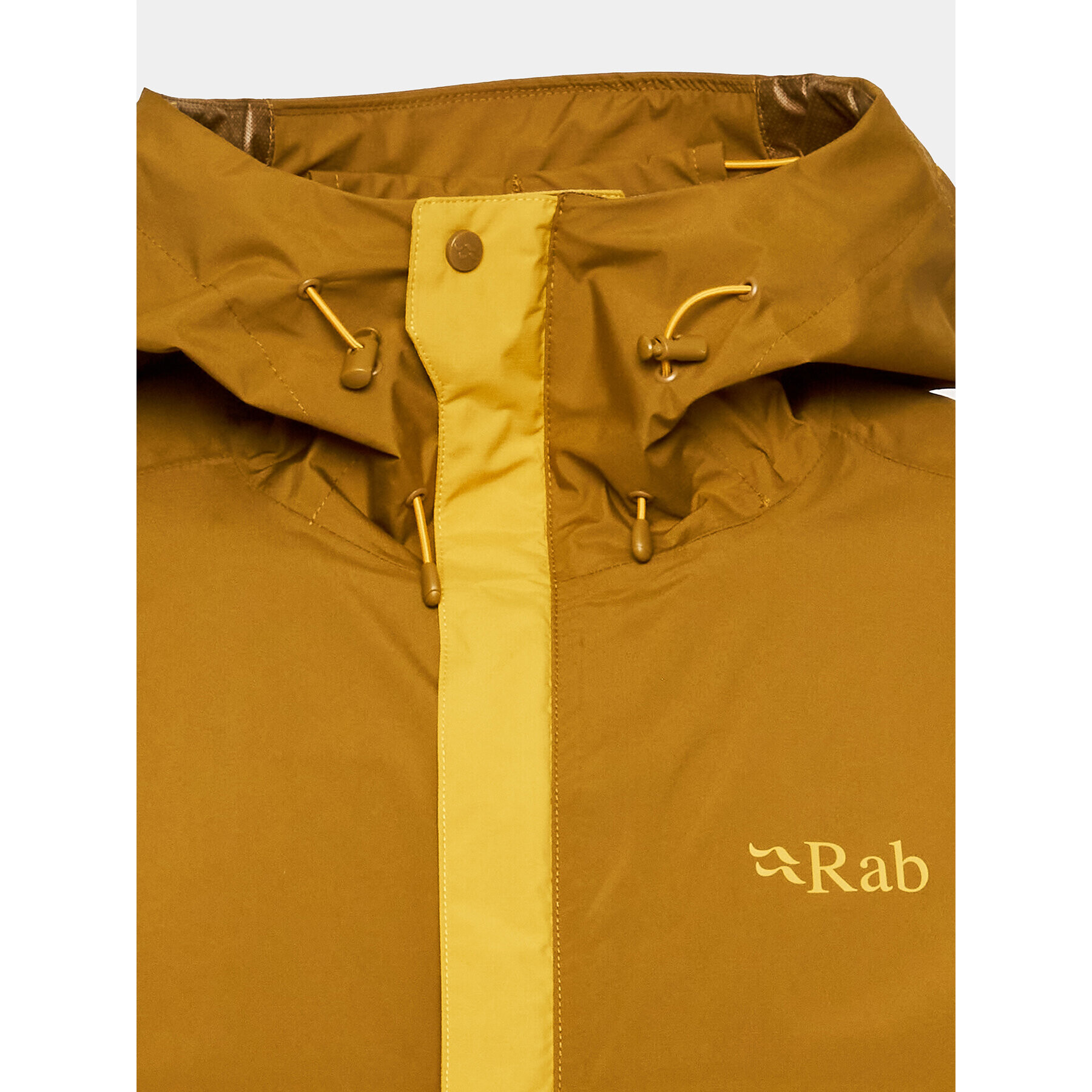 Rab Яке за дъжд Downpour QWG-82 Жълт Regular Fit - Pepit.bg