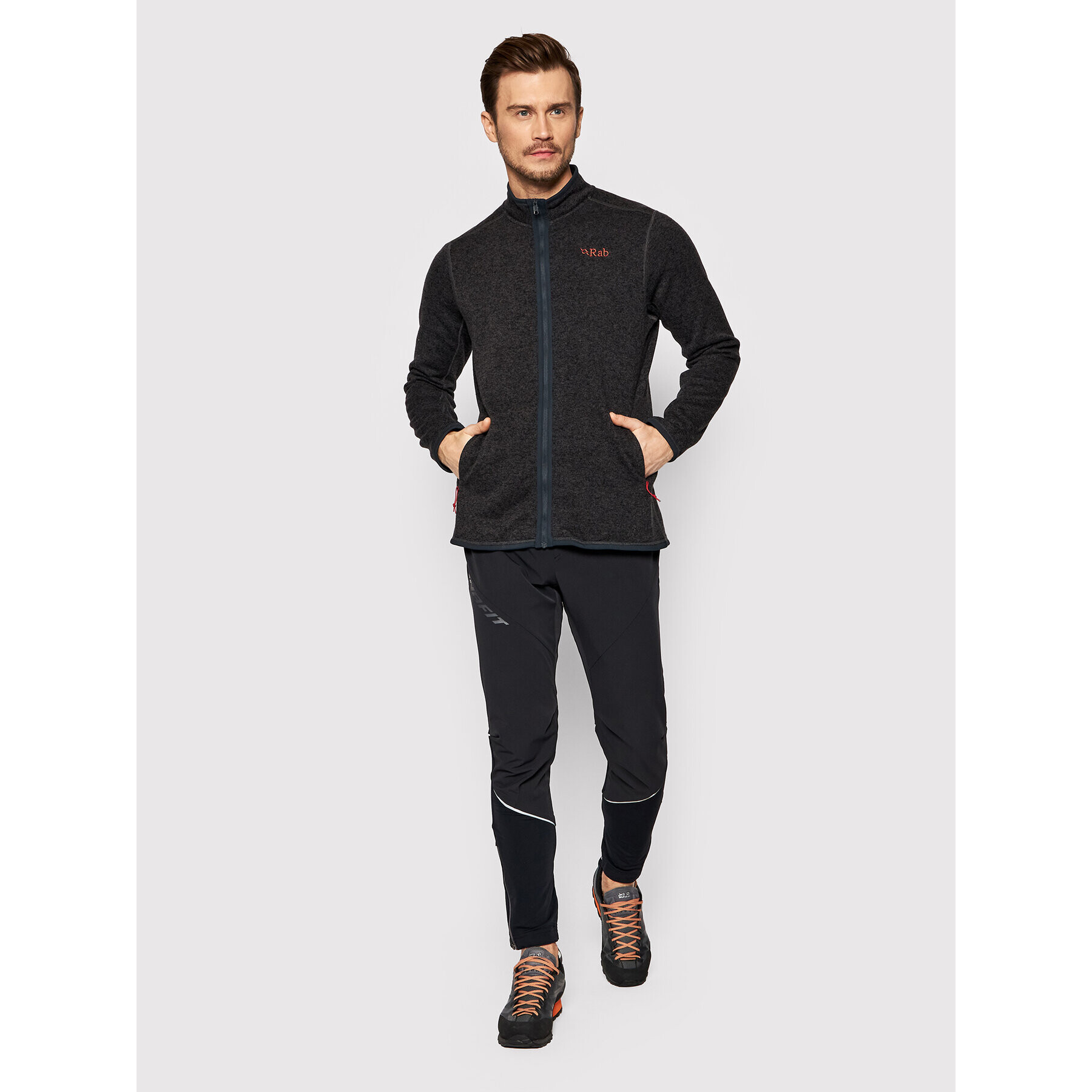 Rab Кардиган Quest QFF-21-ANT-LRG Сив Relaxed Fit - Pepit.bg