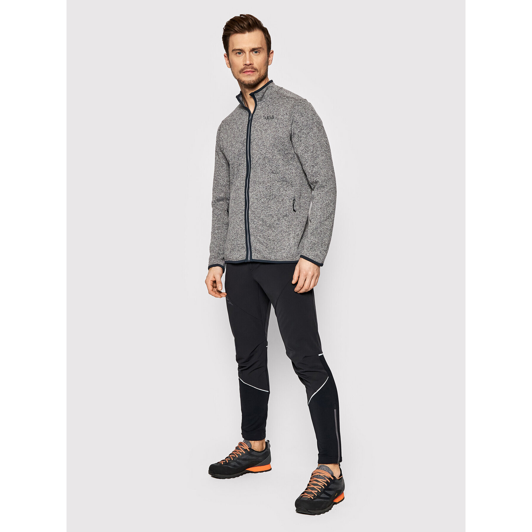Rab Кардиган Quest QFF-21-GRA-LRG Сив Relaxed Fit - Pepit.bg