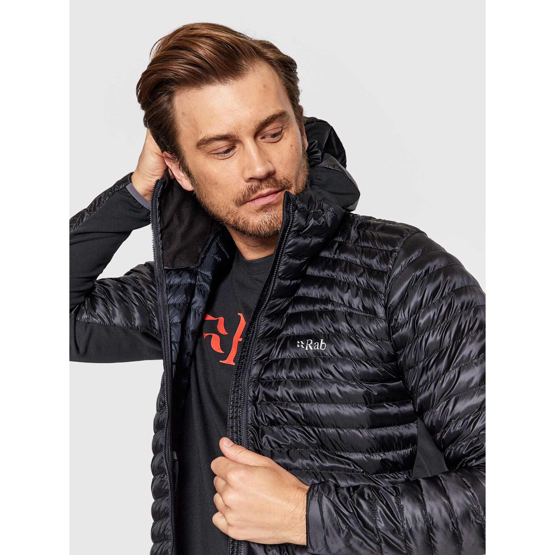 Rab Преходно яке Cirrus Flex QIO-68-BL-L Черен Regular Fit - Pepit.bg