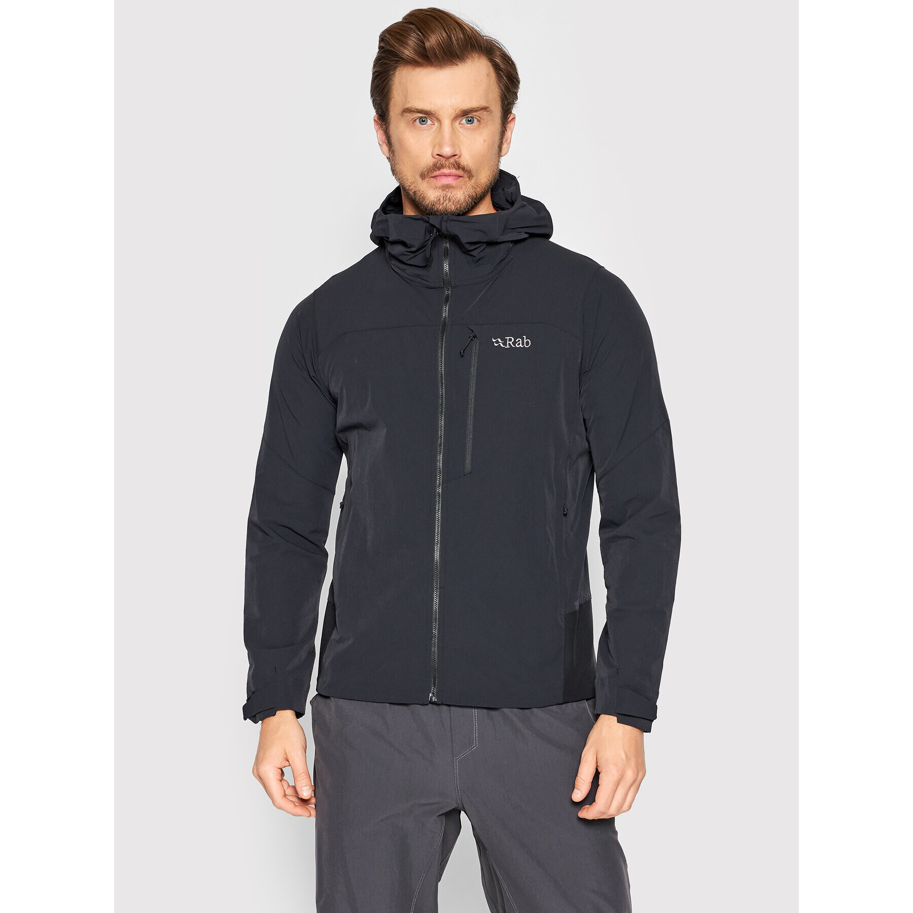 Rab Преходно яке Torque QWS-57-BLK-MED Черен Regular Fit - Pepit.bg