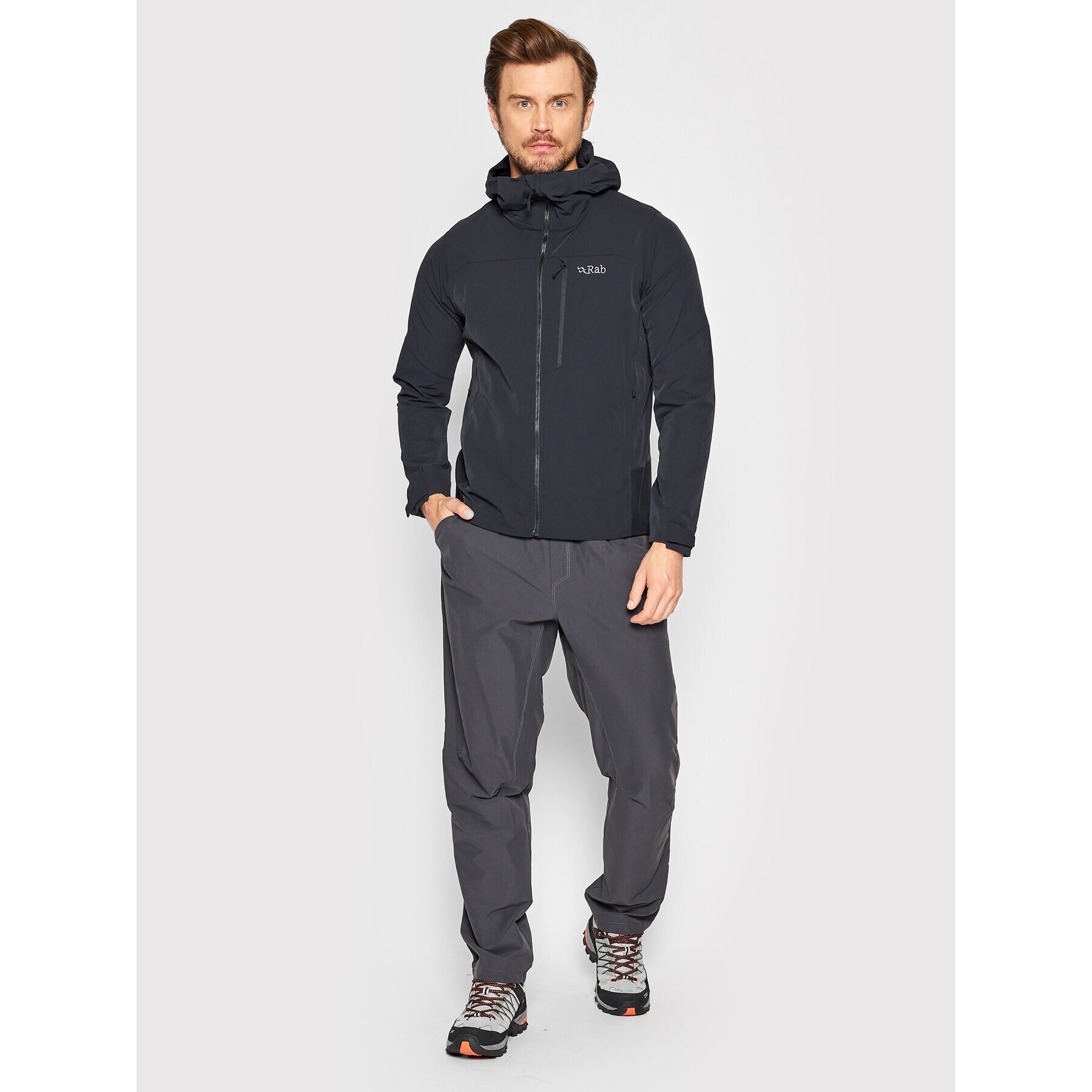 Rab Преходно яке Torque QWS-57-BLK-MED Черен Regular Fit - Pepit.bg