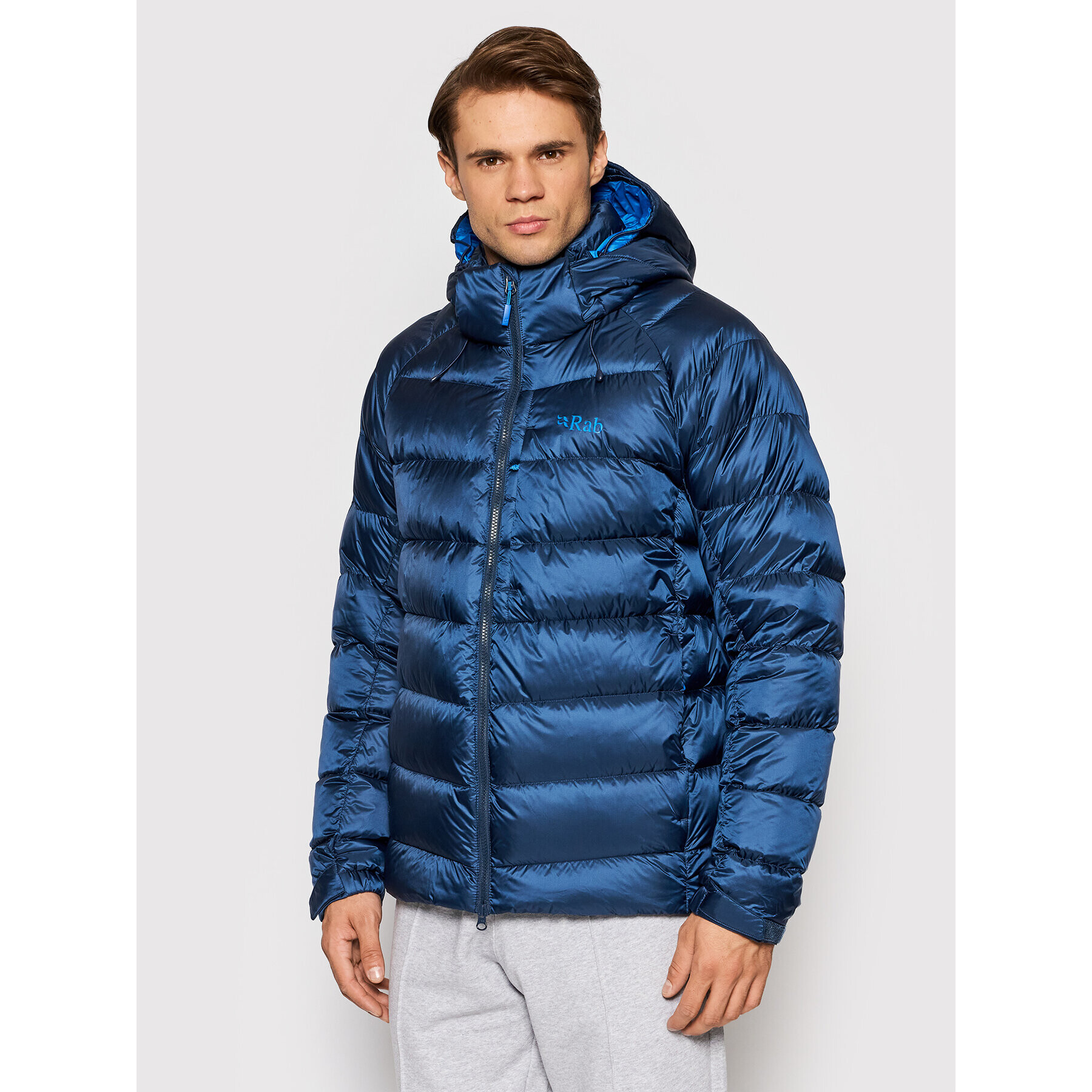 Rab Пухено яке Axion QDE-64-DI-L Тъмносин Regular Fit - Pepit.bg