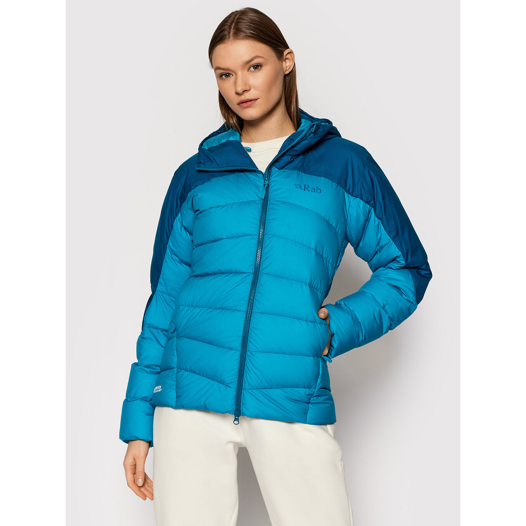 Rab Пухено яке Infinity Alpine QDB-28-ULA-08 Зелен Regular Fit - Pepit.bg