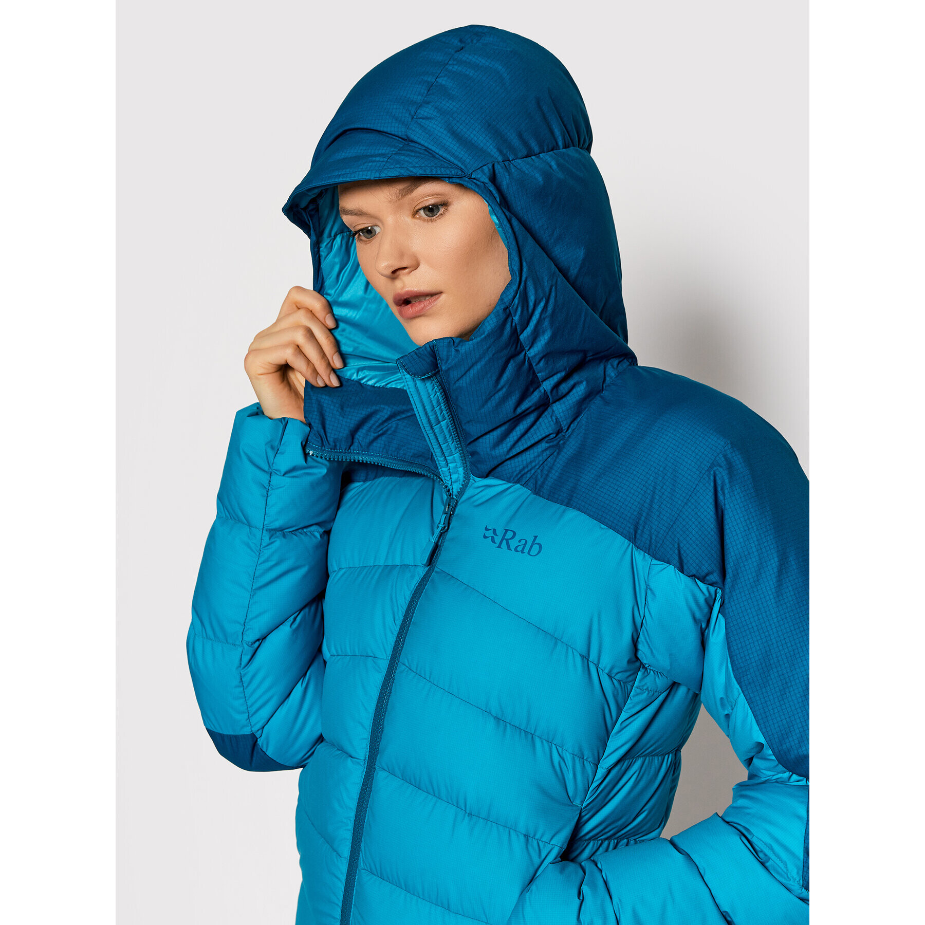 Rab Пухено яке Infinity Alpine QDB-28-ULA-08 Зелен Regular Fit - Pepit.bg