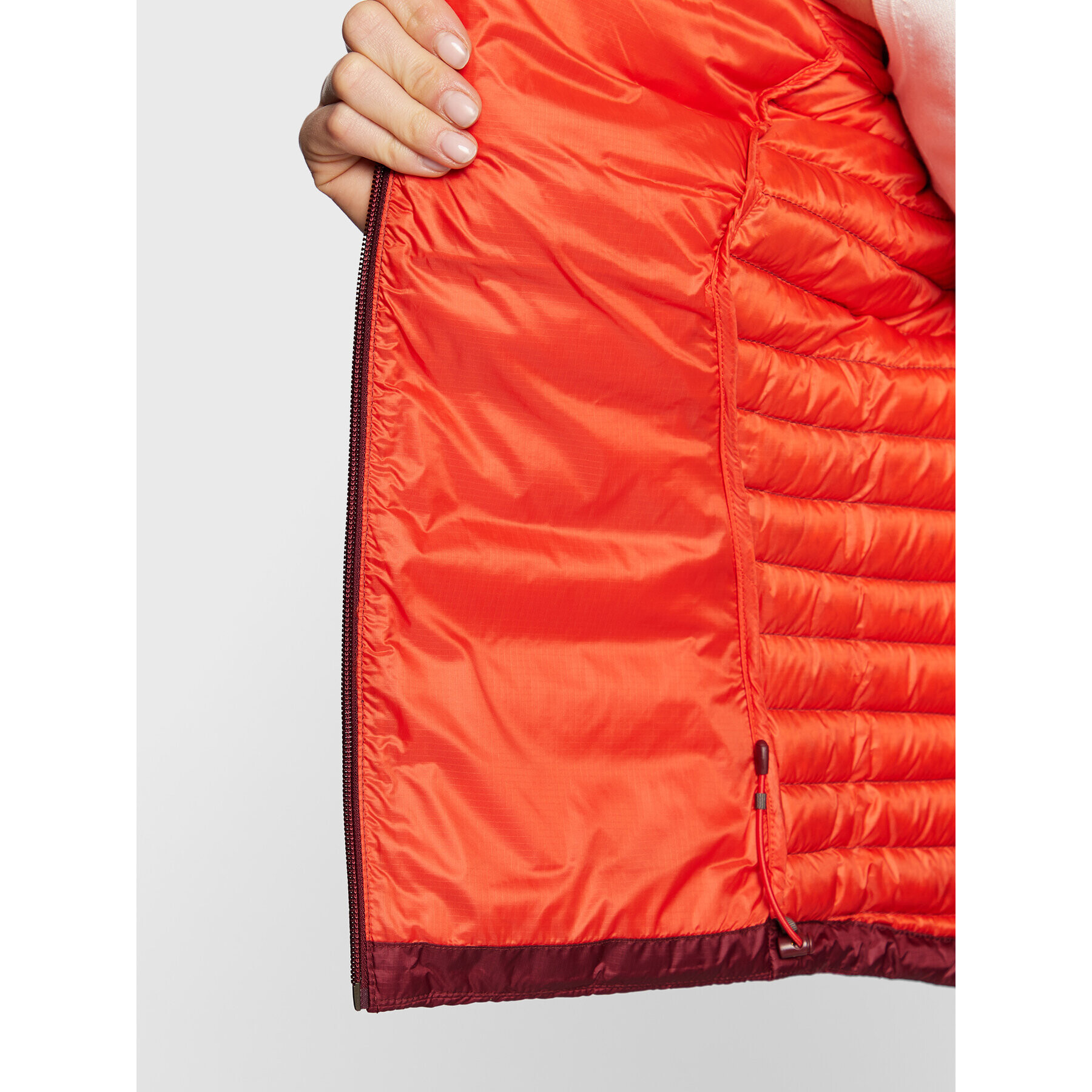 Rab Пухено яке Microlight Alpine QDB-13-DEH-10 Бордо Regular Fit - Pepit.bg