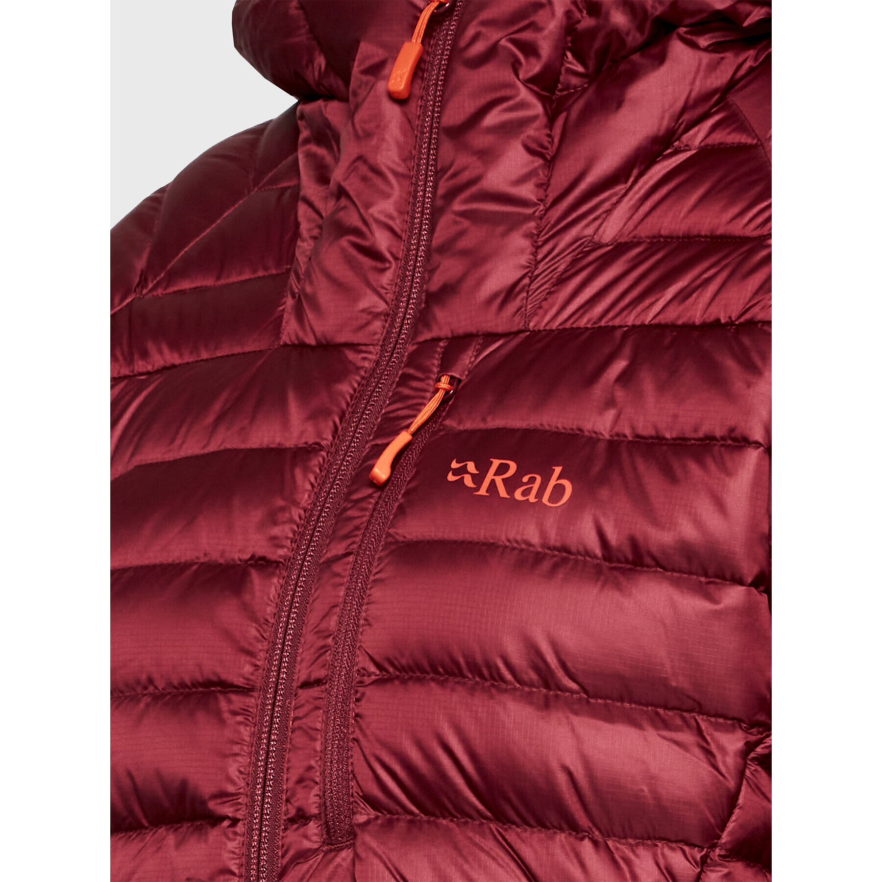 Rab Пухено яке Microlight Alpine QDB-13-DEH-10 Бордо Regular Fit - Pepit.bg