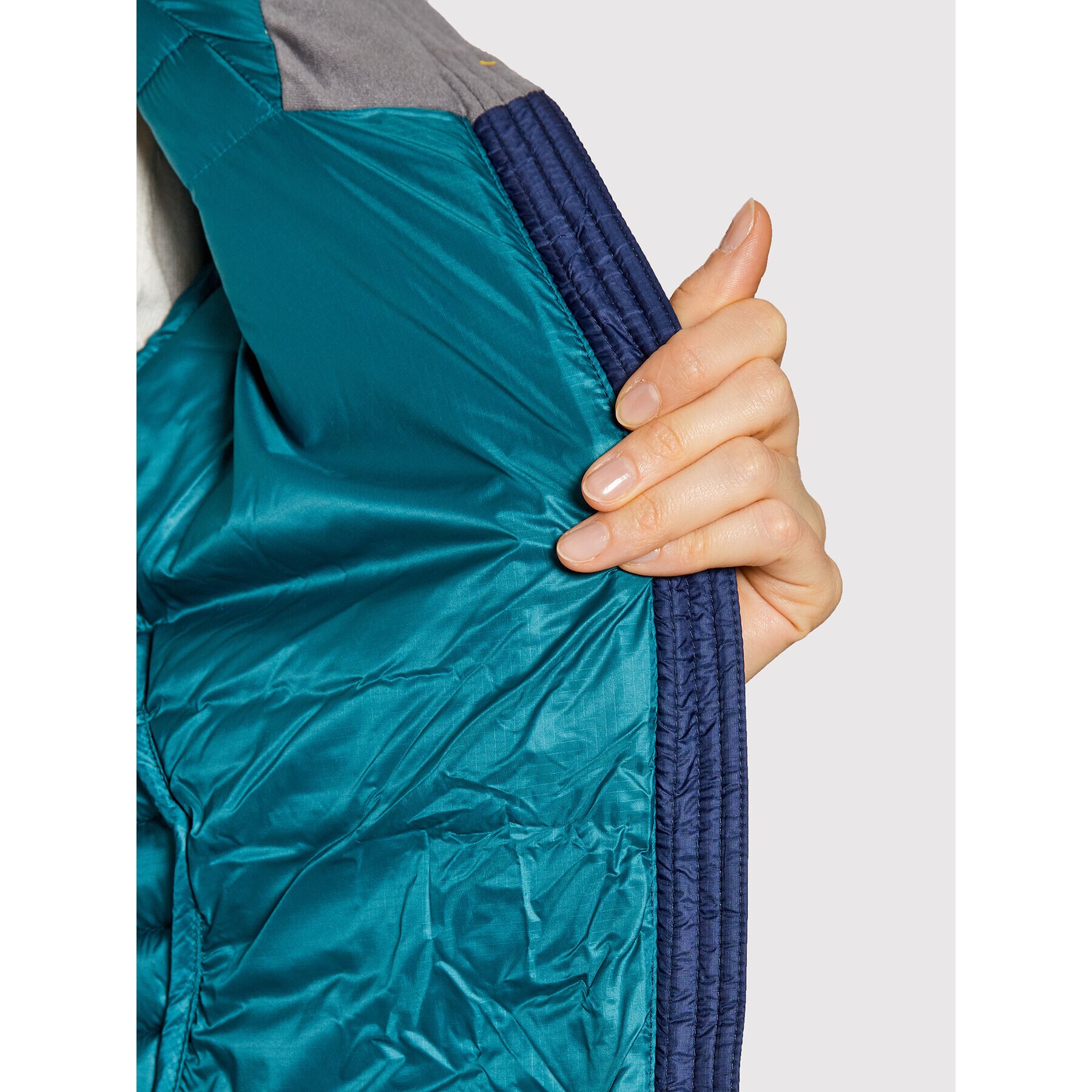Rab Пухено яке Microlight Alpine QDB-13-DI Тъмносин Slim Fit - Pepit.bg