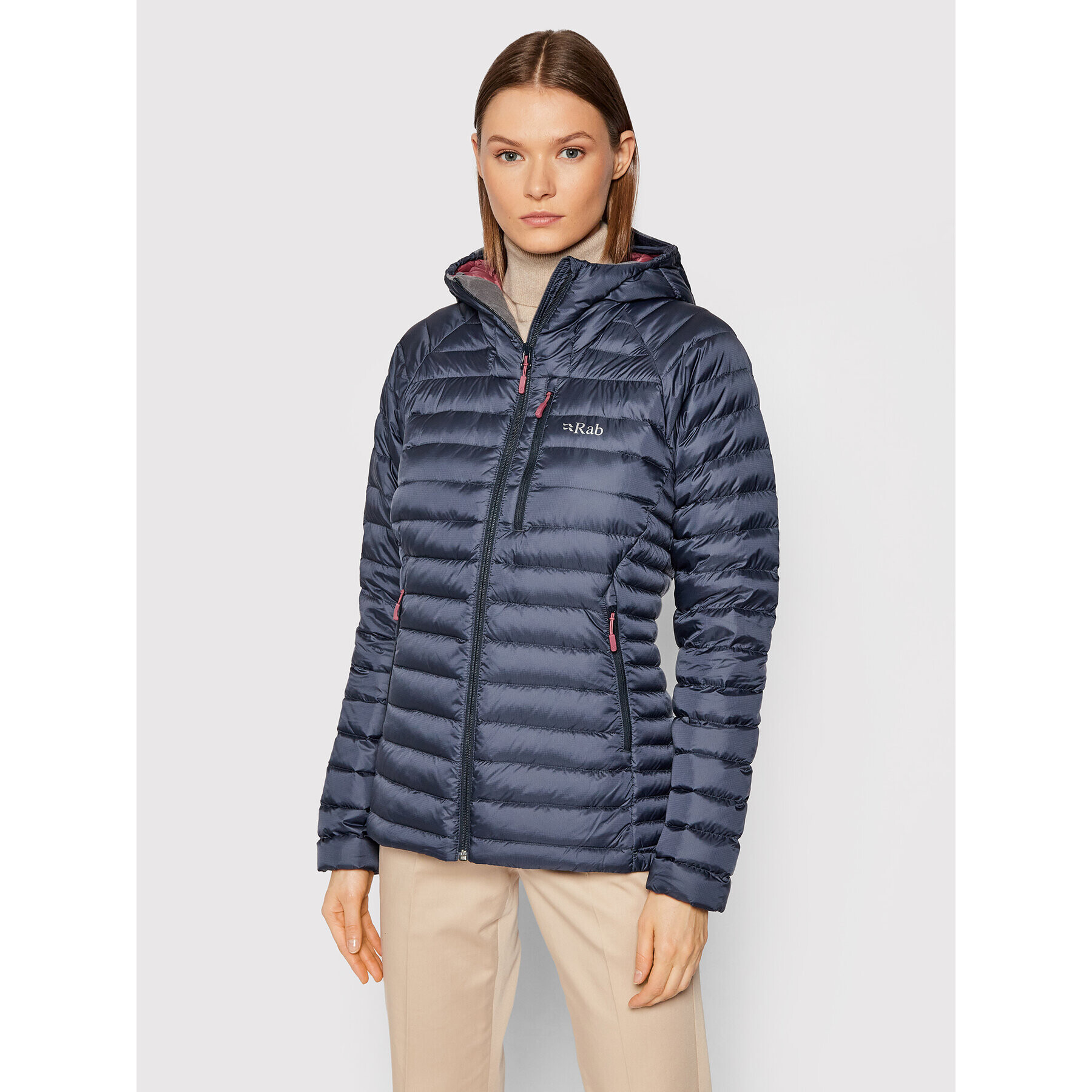 Rab Пухено яке Microlight Alpine QDB-15-ST Тъмносин Slim Fit - Pepit.bg