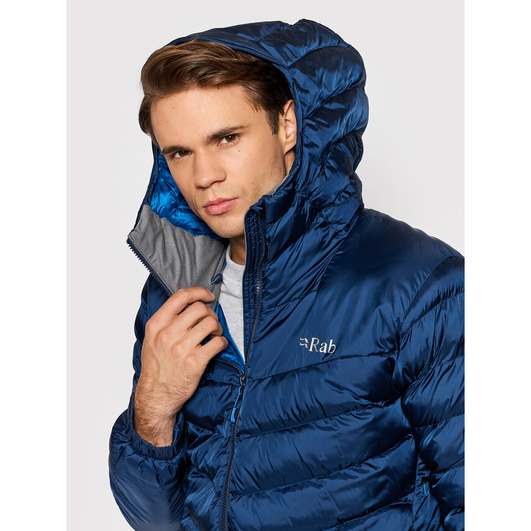 Rab Пухено яке Nebula QIO-57-NFB-LRG Тъмносин Regular Fit - Pepit.bg