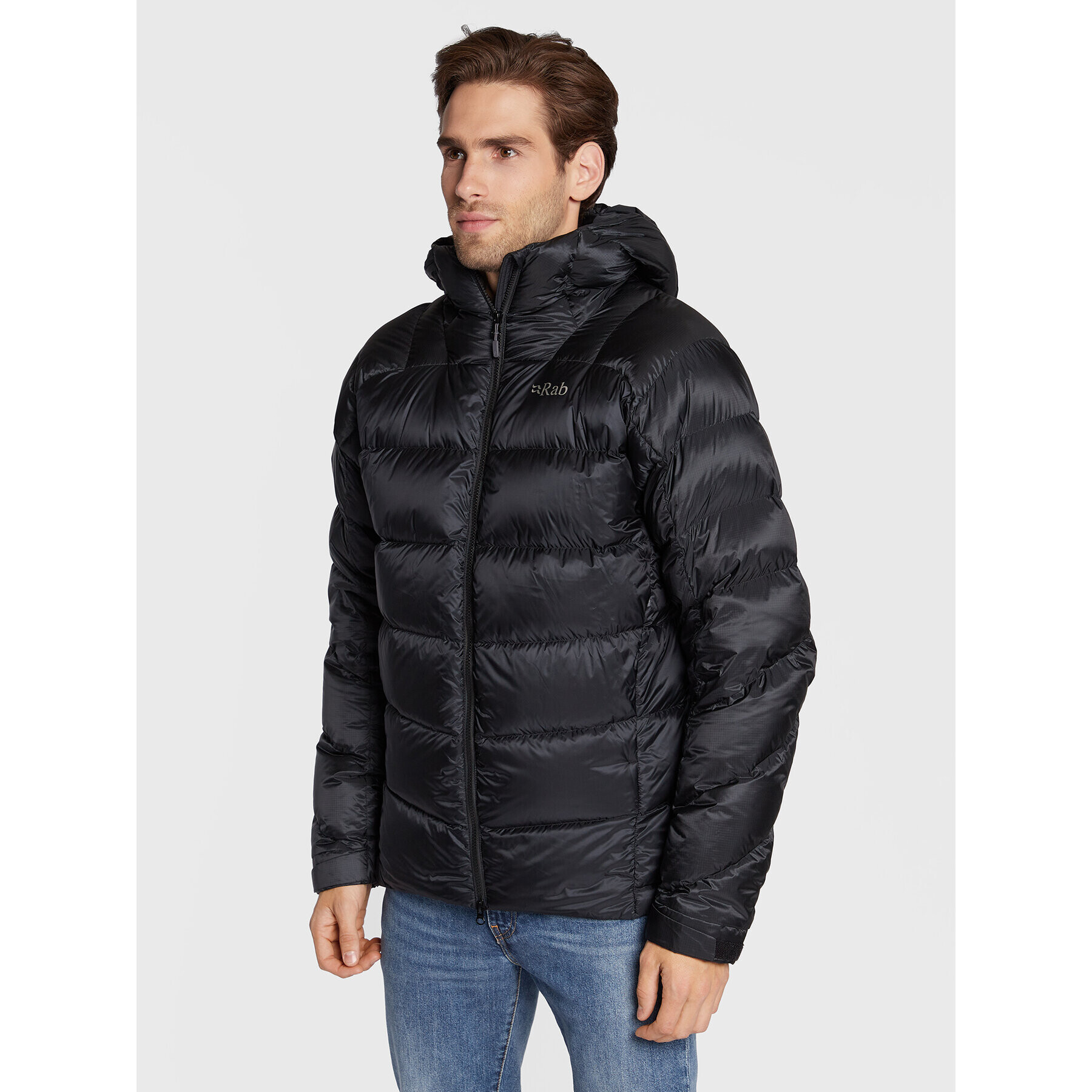 Rab Пухено яке QDN-95-BLK-LRG Черен Regular Fit - Pepit.bg