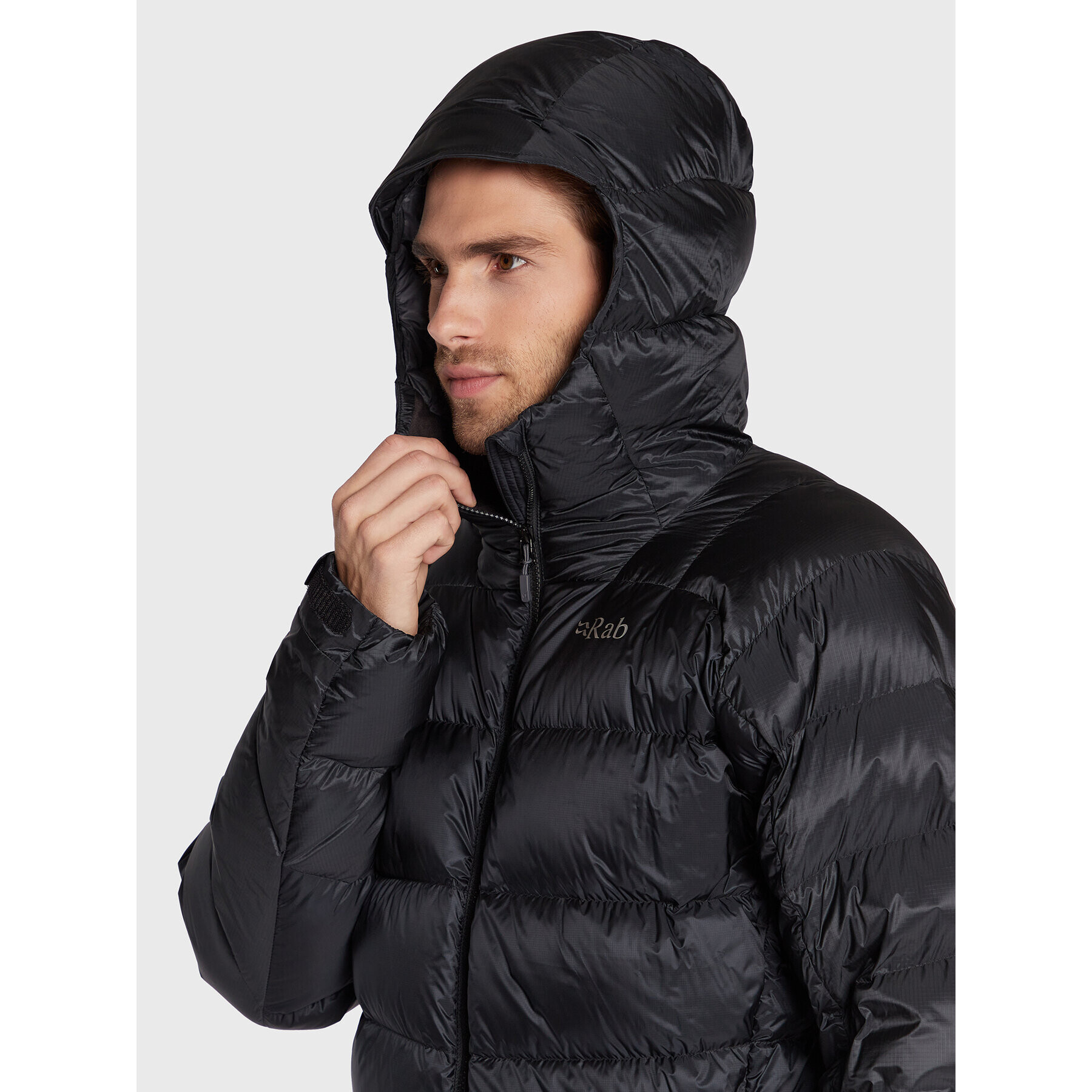 Rab Пухено яке QDN-95-BLK-LRG Черен Regular Fit - Pepit.bg